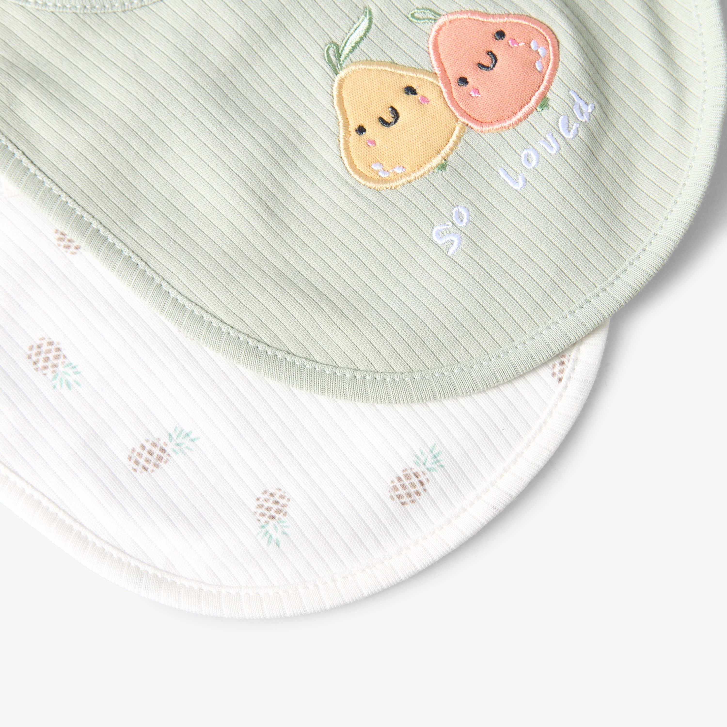 Pack of 2 Juniors Baby Bib with Fruit Design-baby-feeding-bibs-image-6