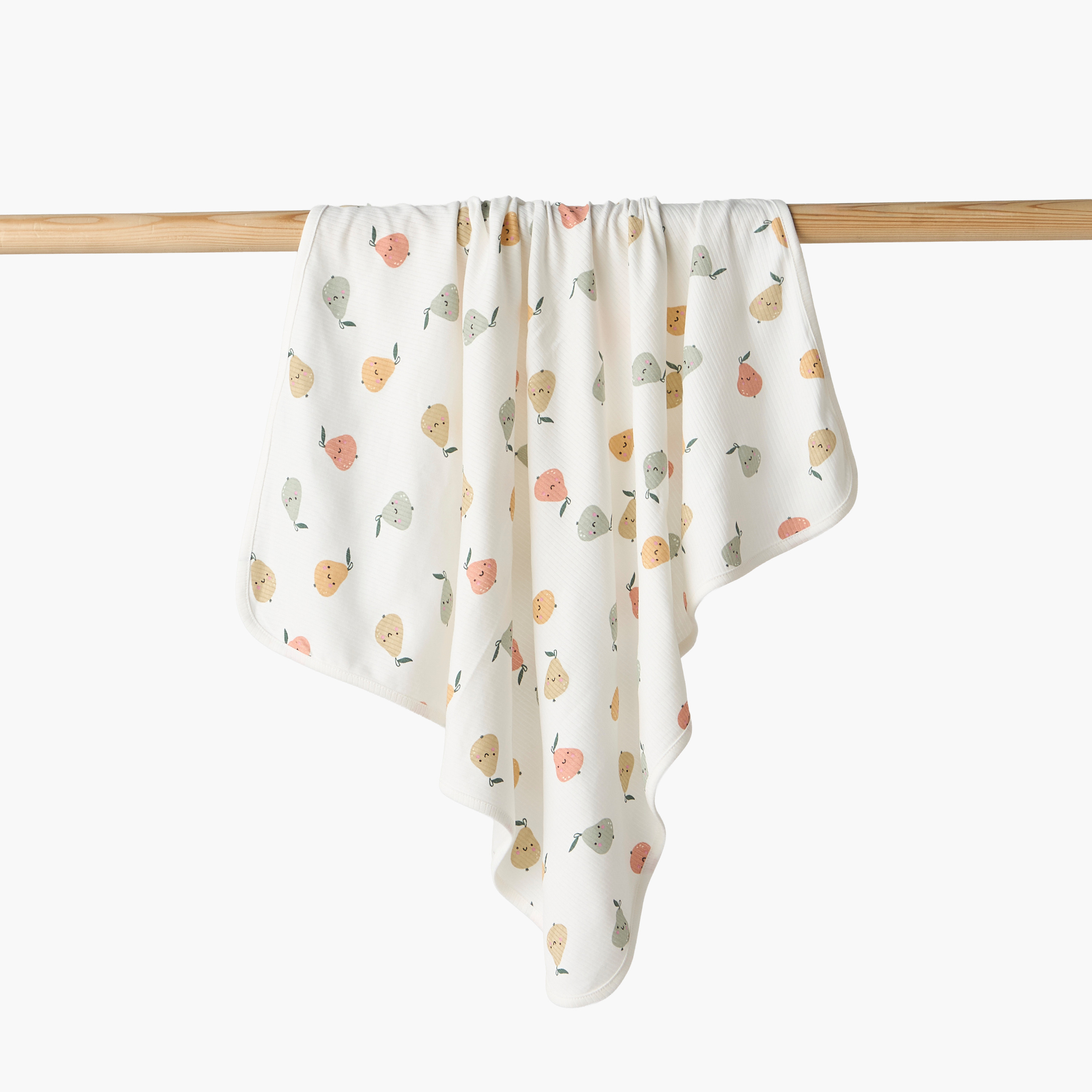 Juniors Receiving Blanket with Pear Print-baby-nursery-blanketsandswaddles-receivingblankets-image-1
