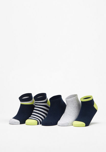 Set of 5 - Assorted Ankle Length Socks-Boy%27s Socks-image-0