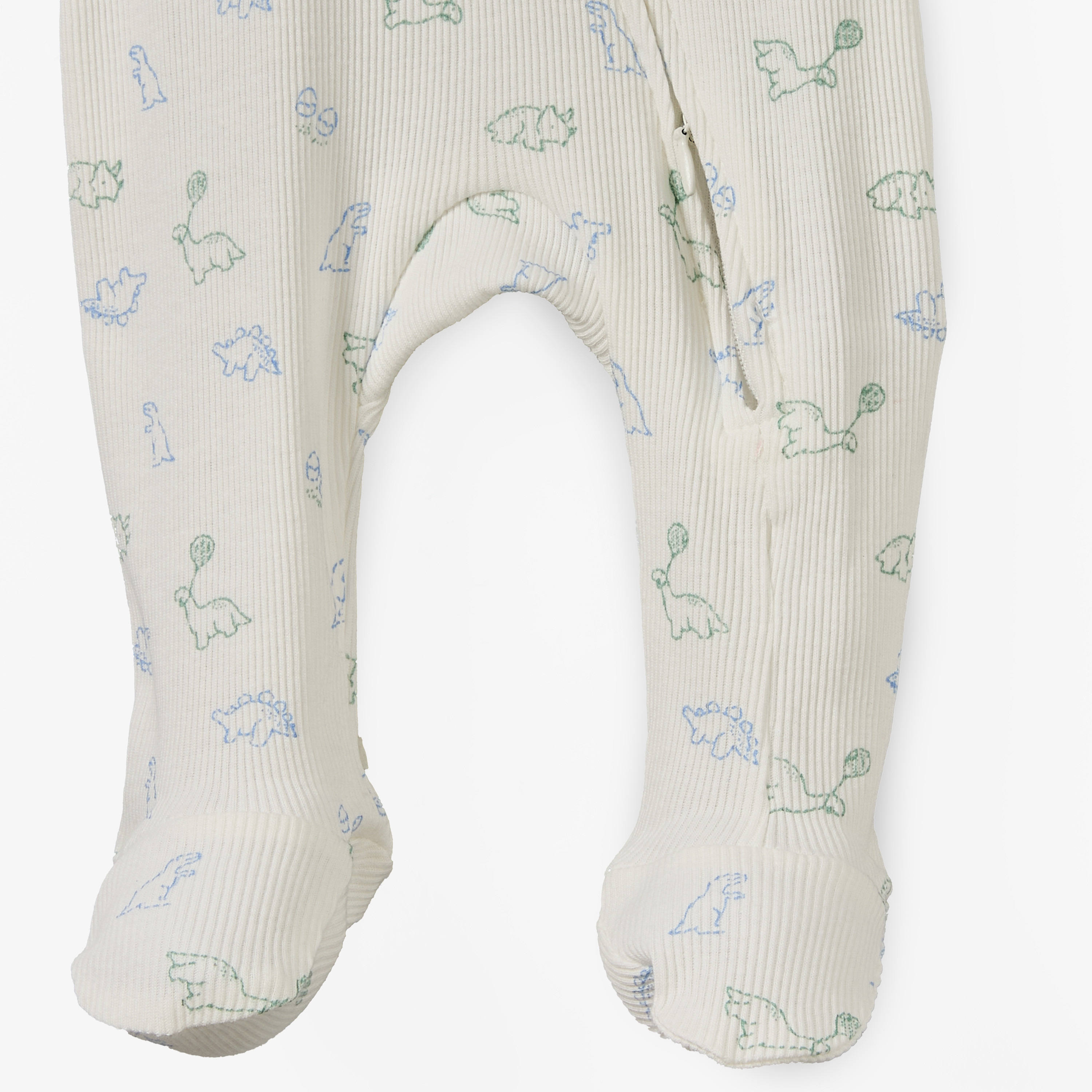 بدلة نوم قطن قطن بياقة مستديرة وأكمام طويلة وطبعات ديناصور من جونيورز-baby-boys-clothing-nightwear-sleepsuits-image-5
