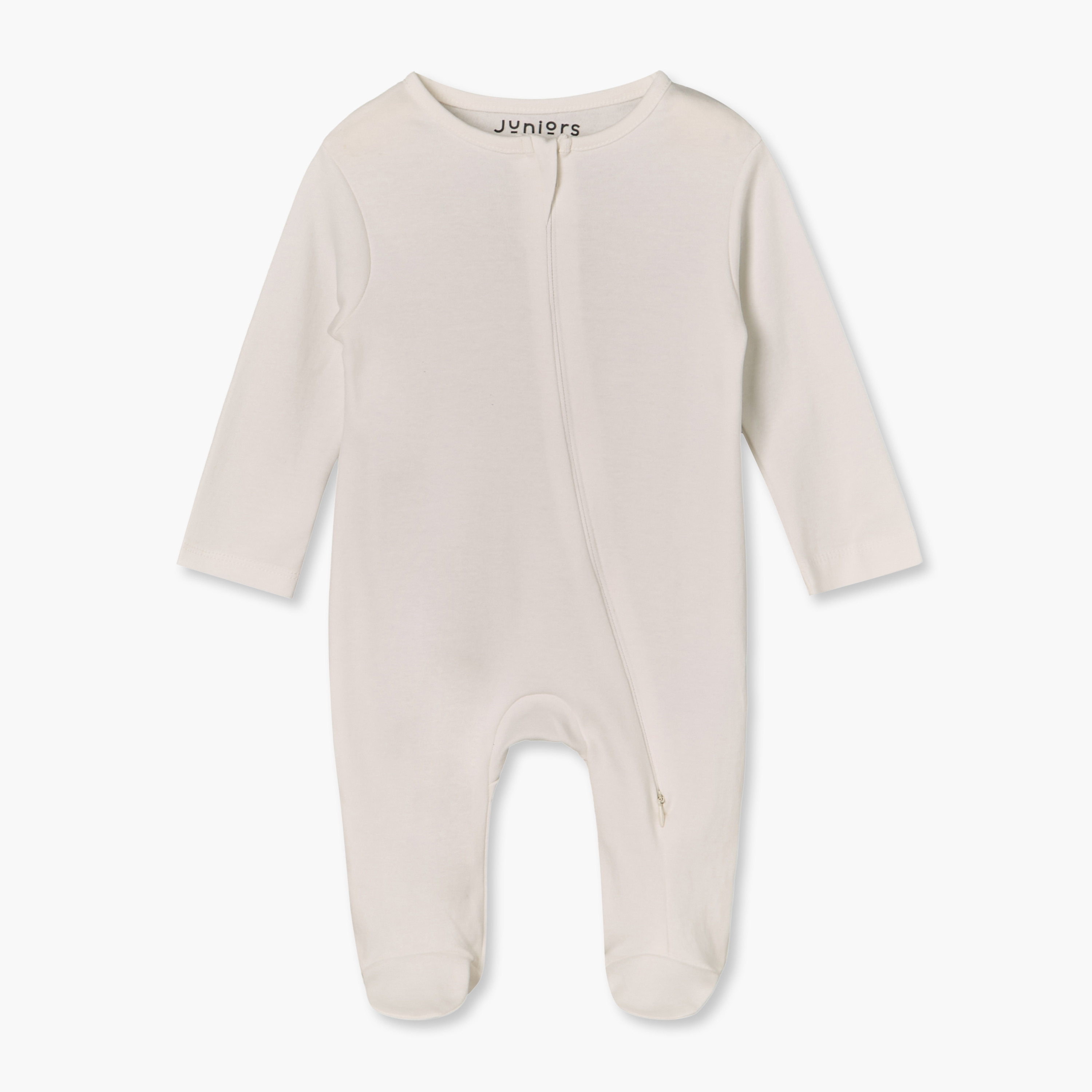 بدلة نوم قطن بياقة ضيقة وأكمام طويلة وسحّاب إغلاق من جونيورز - عبوة من 7 قطع-baby-girls-clothing-nightwear-sleepsuits-image-3