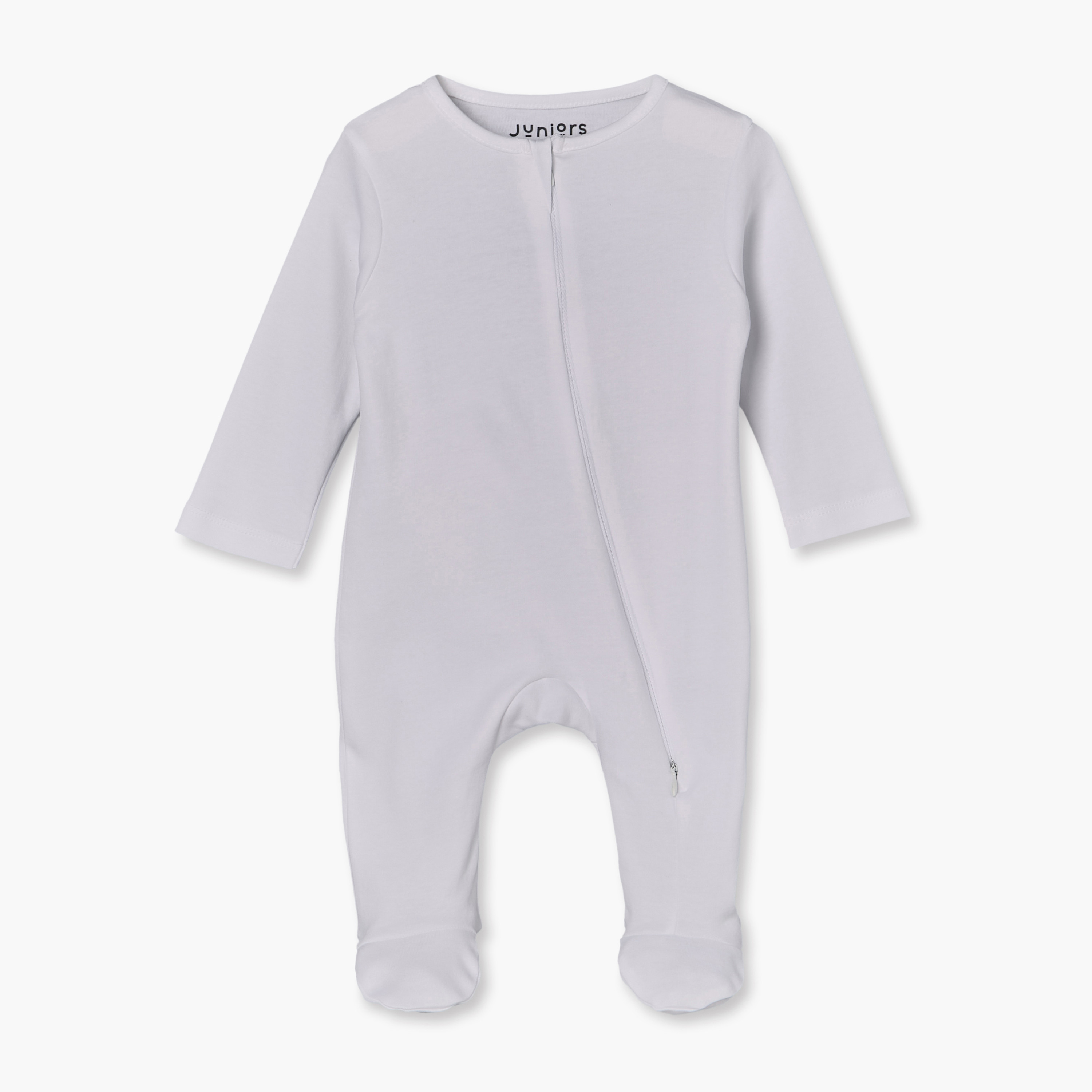 Pack of 7 Juniors Cotton Crew Neck Long Sleeves Sleepsuit with Zip Closure-baby-boys-clothing-nightwear-sleepsuits-image-3