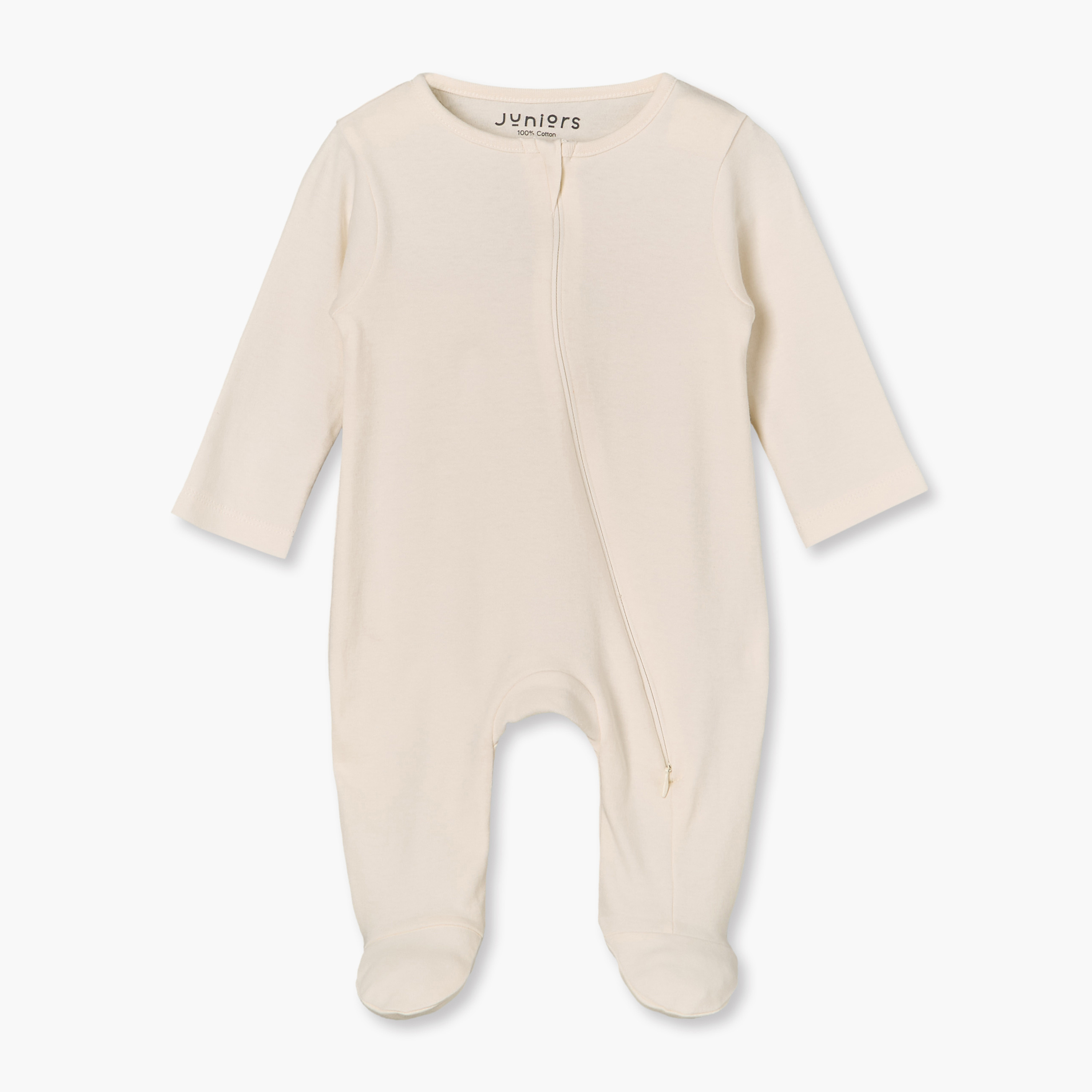 Pack of 7 Juniors Cotton Crew Neck Long Sleeves Sleepsuit with Zip Closure-baby-boys-clothing-nightwear-sleepsuits-image-5