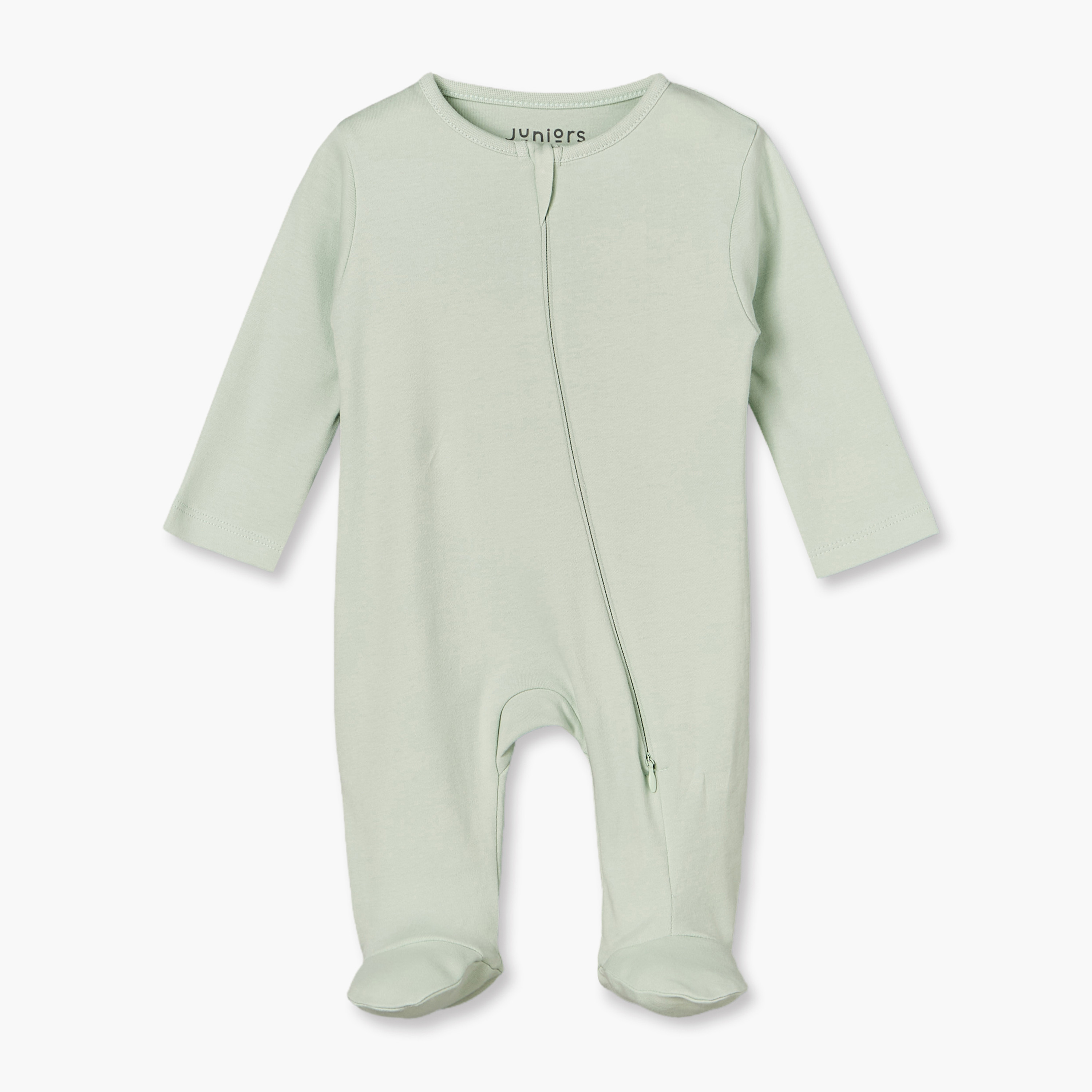 Pack of 7 Juniors Cotton Crew Neck Long Sleeves Sleepsuit with Zip Closure-baby-boys-clothing-nightwear-sleepsuits-image-6