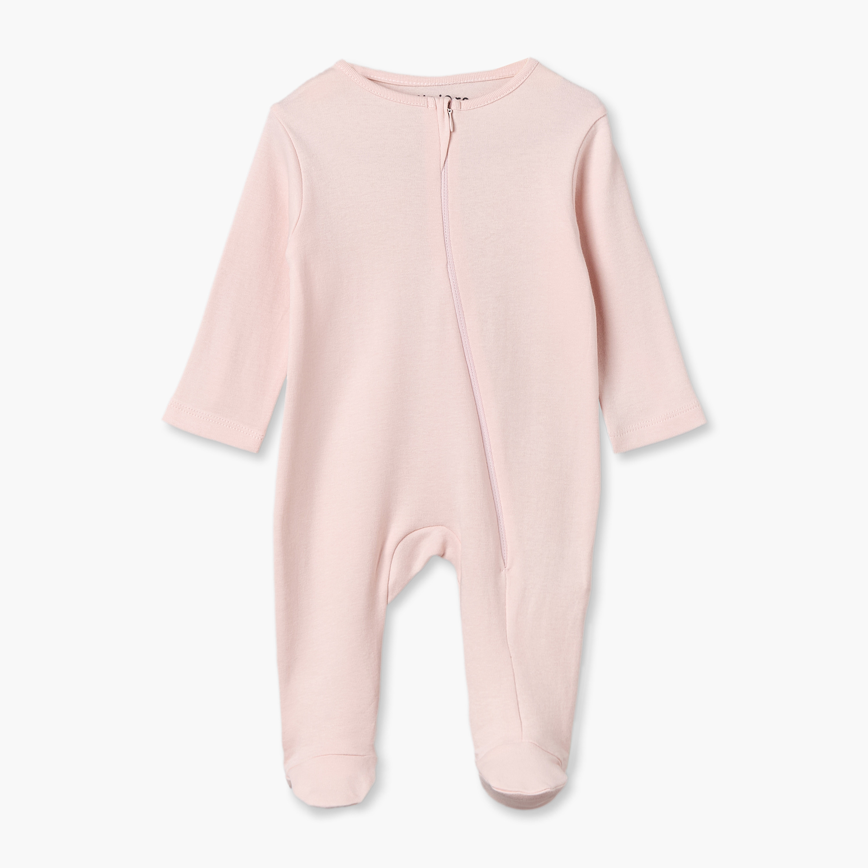 طقم من 3 - بدلة نوم بياقة مستديرة وأكمام طويلة وسحاب إغلاق من جونيورز-baby-girls-clothing-nightwear-sleepsuits-image-6