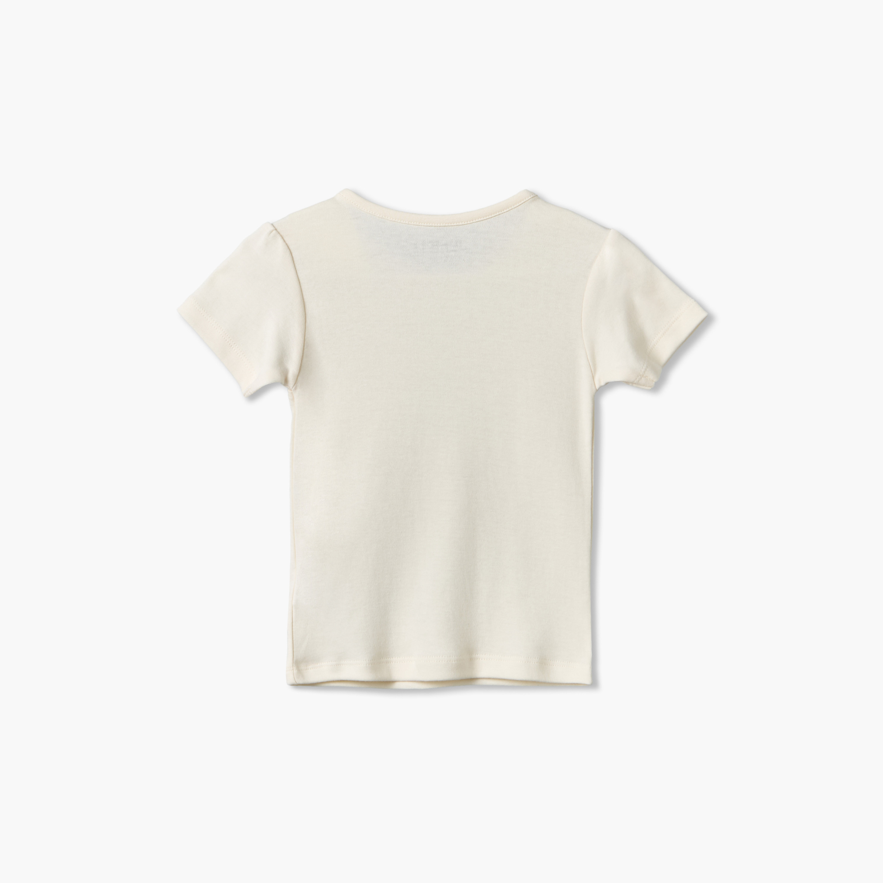 تيشيرتات بطبعات أزهار وياقة ضيقة وأكمام قصيرة من جونيورز - عبوة 5 قطع-girls-clothing-schoolwear-tshirts-image-7