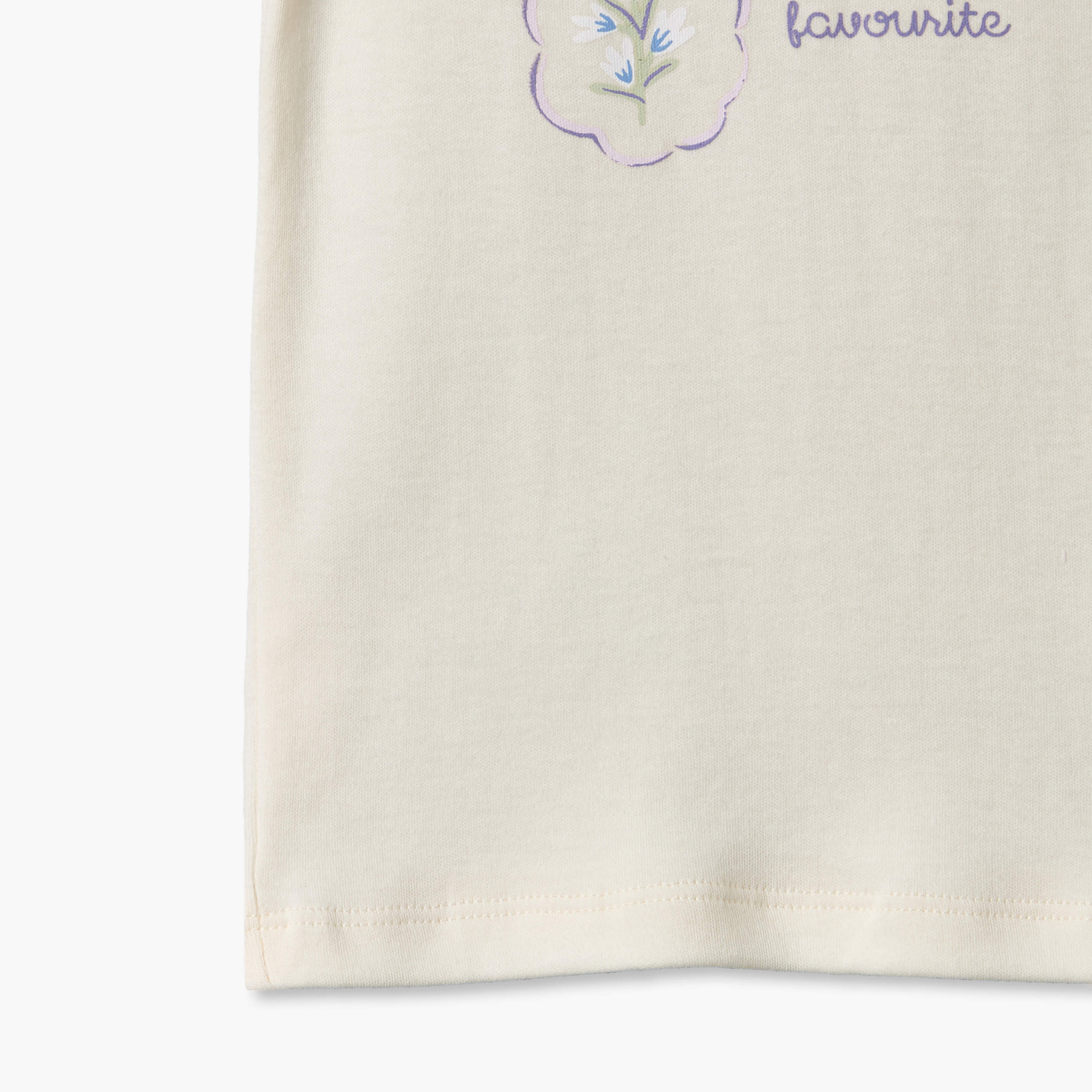 Pack of 5 Juniors Crew Neck Short Sleeves T-shirt with Floral Print-girls-clothing-schoolwear-tshirts-image-10