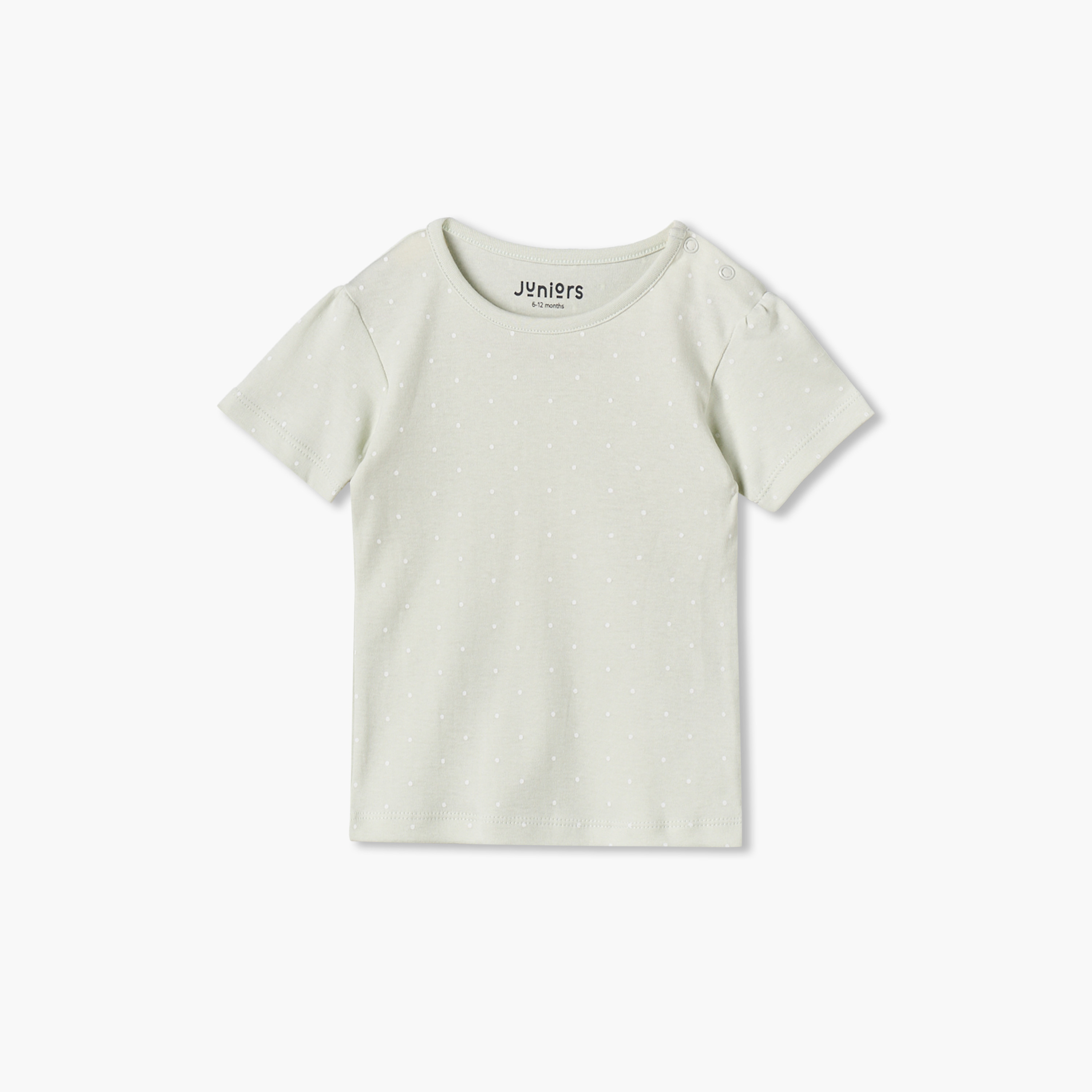 تيشيرت بياقة ضيقة وأكمام قصيرة بطبعات دب من جونيورز - عبوة من 5 قطع-girls-clothing-schoolwear-tshirts-image-4