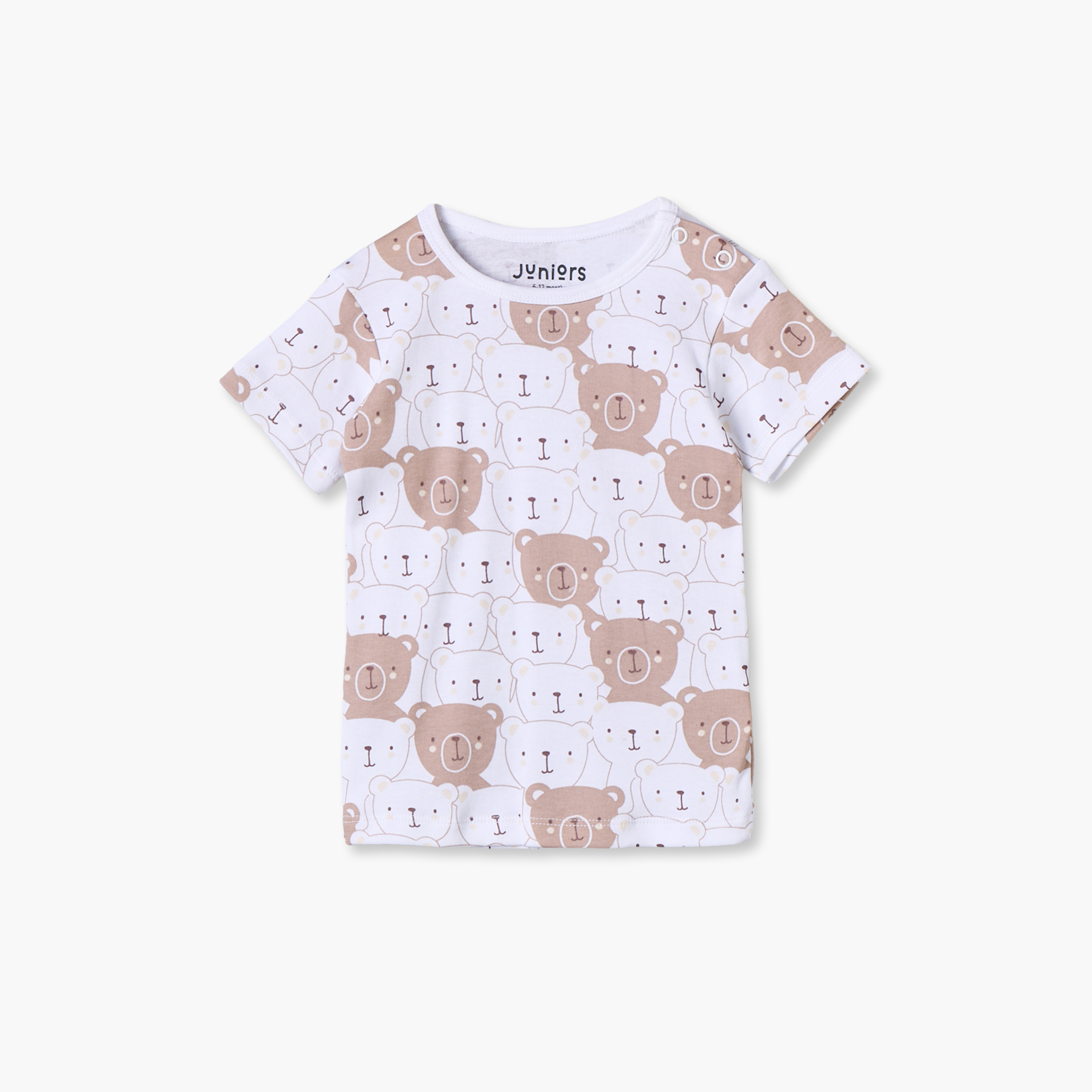 تيشيرت بأكمام قصيرة بطبعات دب من جونيورز - عبوة من 5 قطع-baby-boys-clothing-tshirtsandpolos-image-7
