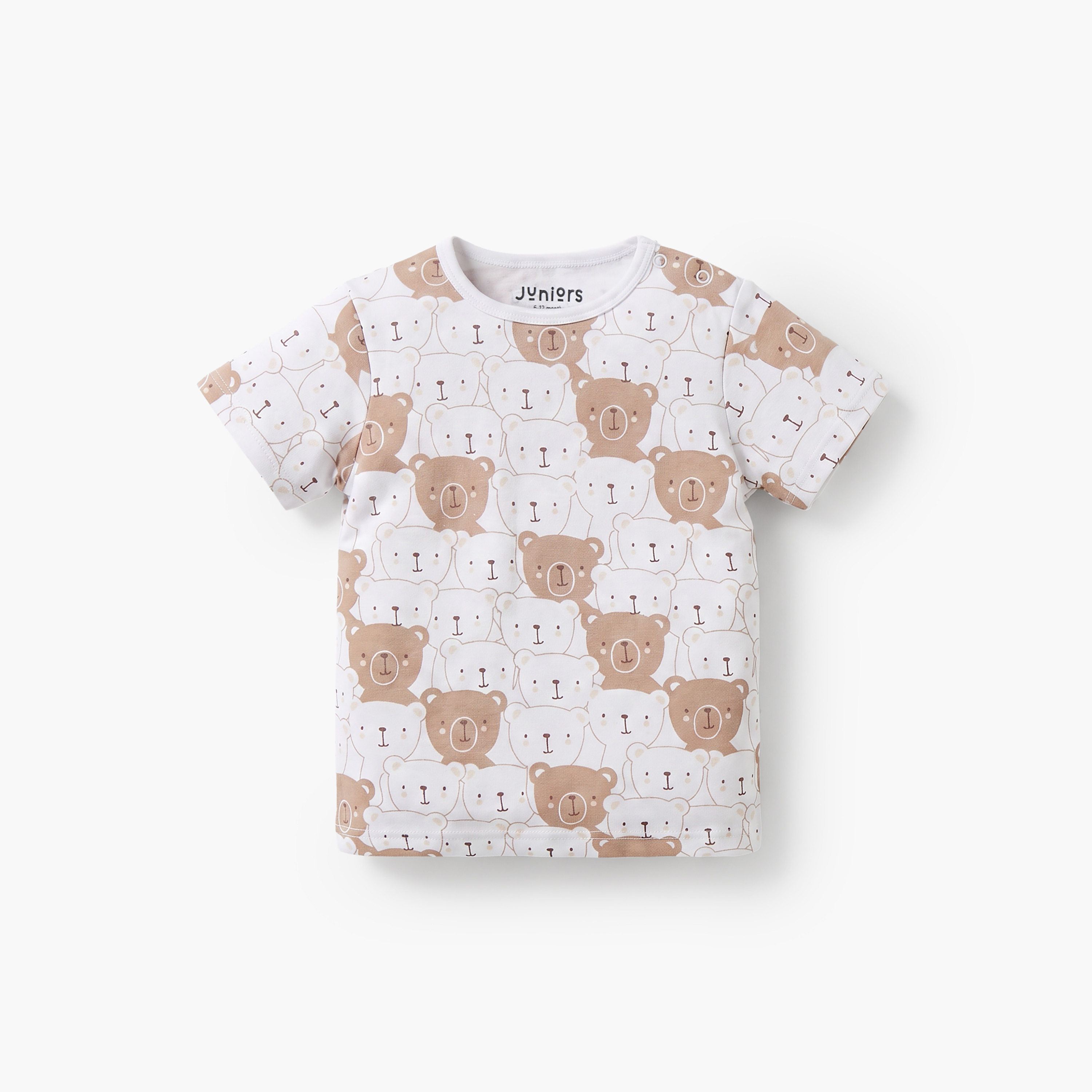 تيشيرت بأكمام قصيرة بطبعات دب من جونيورز - عبوة من 5 قطع-baby-boys-clothing-tshirtsandpolos-image-7
