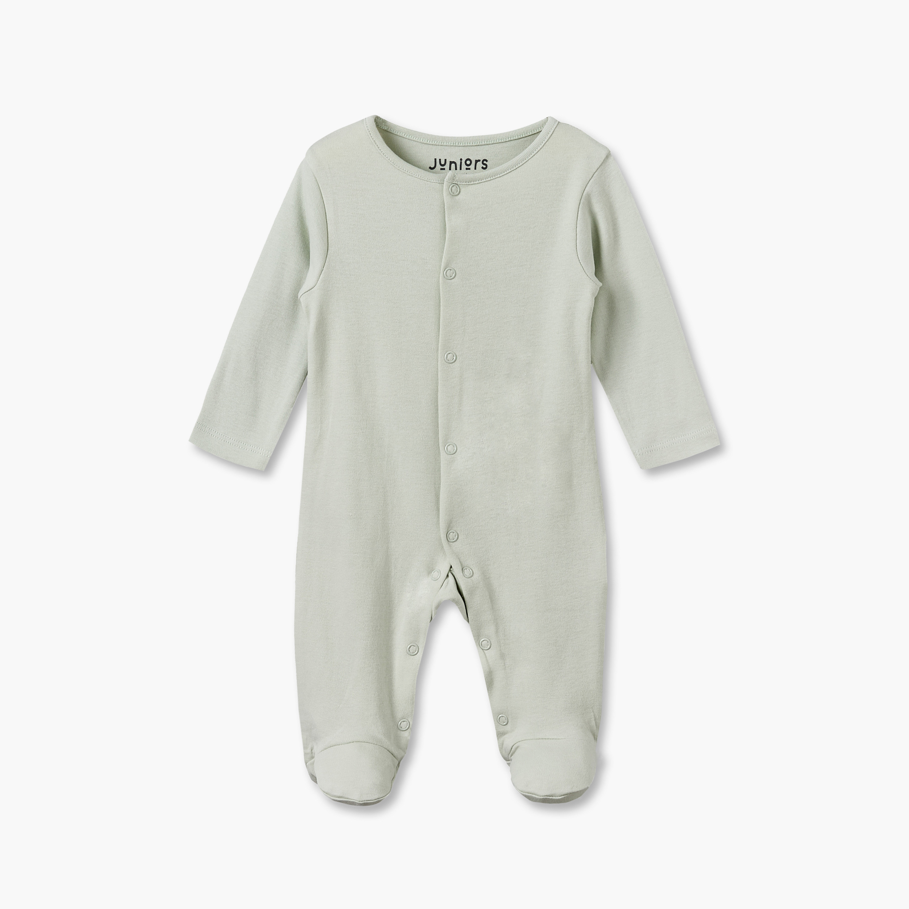 طقم بدلات نوم قطن برقبة ضيقة وأكمام طويلة وأزرار كبس 5 قطع من جونيورز-baby-girls-clothing-nightwear-sleepsuits-image-2