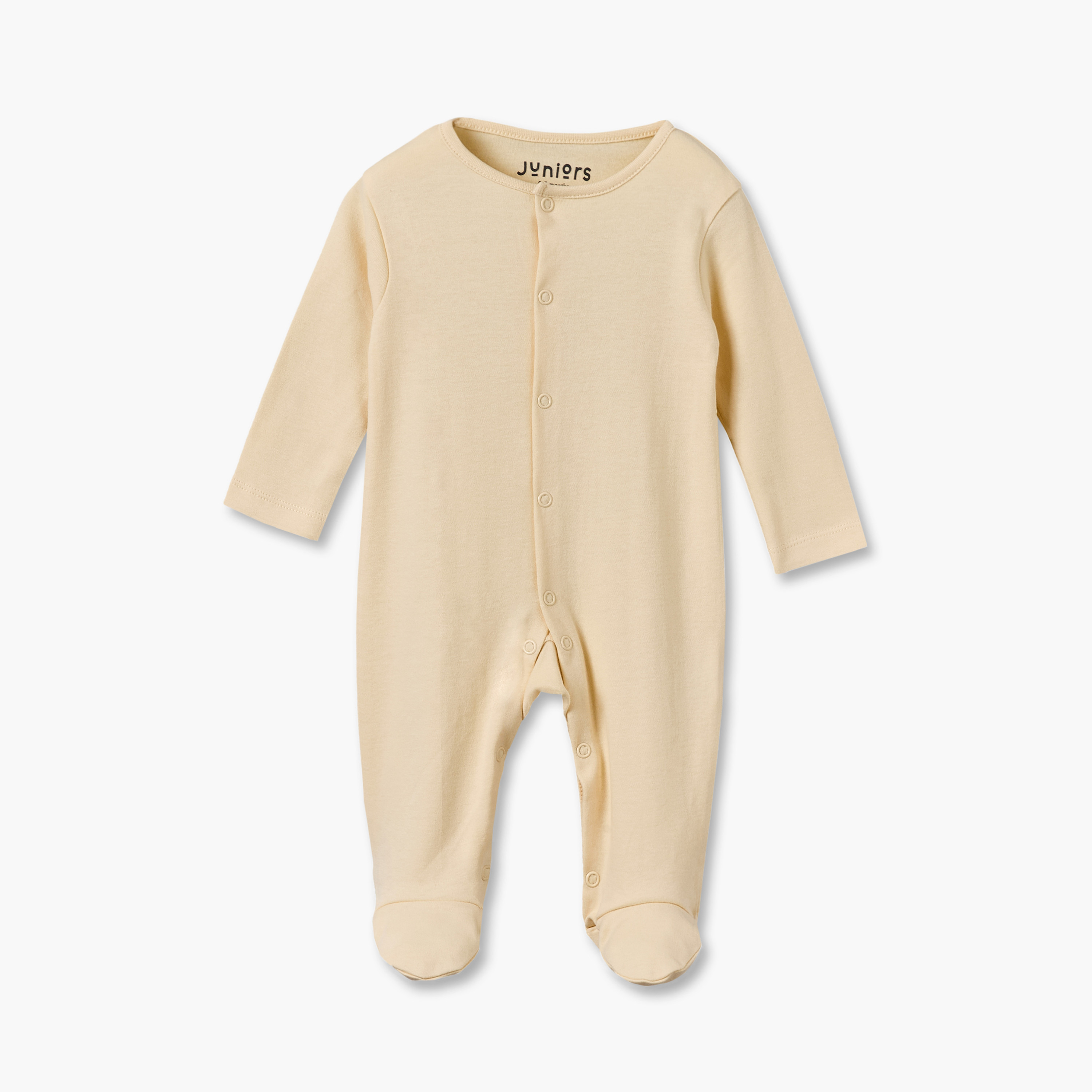 طقم بدلات نوم قطن برقبة ضيقة وأكمام طويلة وأزرار كبس 5 قطع من جونيورز-baby-girls-clothing-nightwear-sleepsuits-image-3