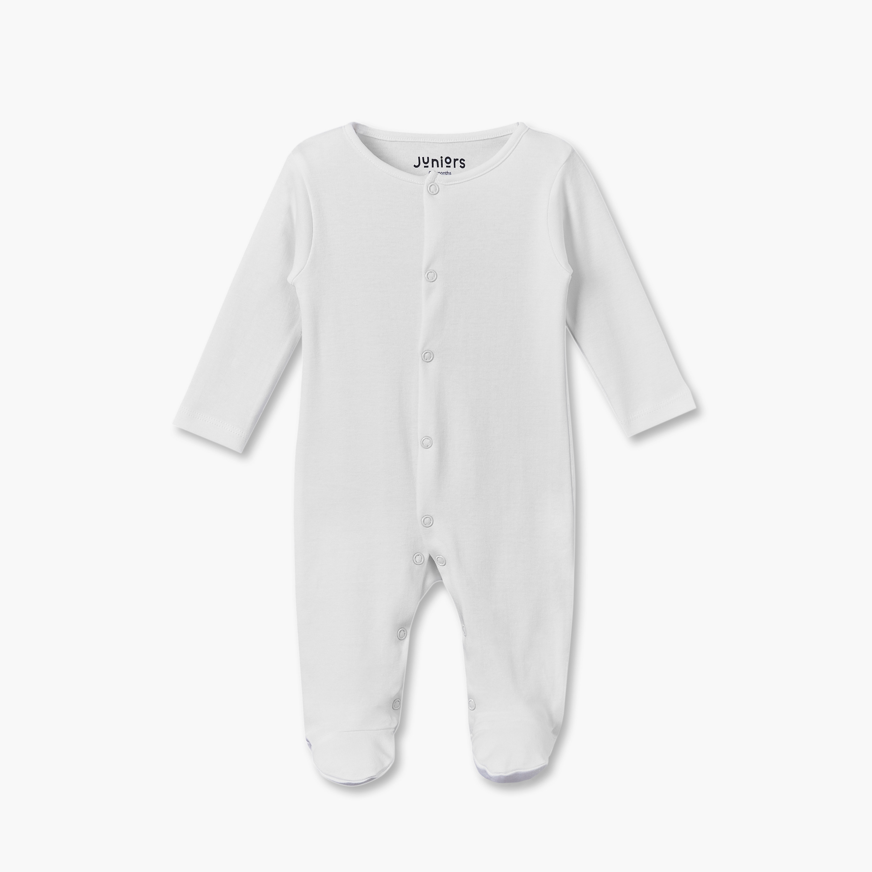 طقم بدلات نوم قطن برقبة ضيقة وأكمام طويلة وأزرار كبس 5 قطع من جونيورز-baby-girls-clothing-nightwear-sleepsuits-image-6