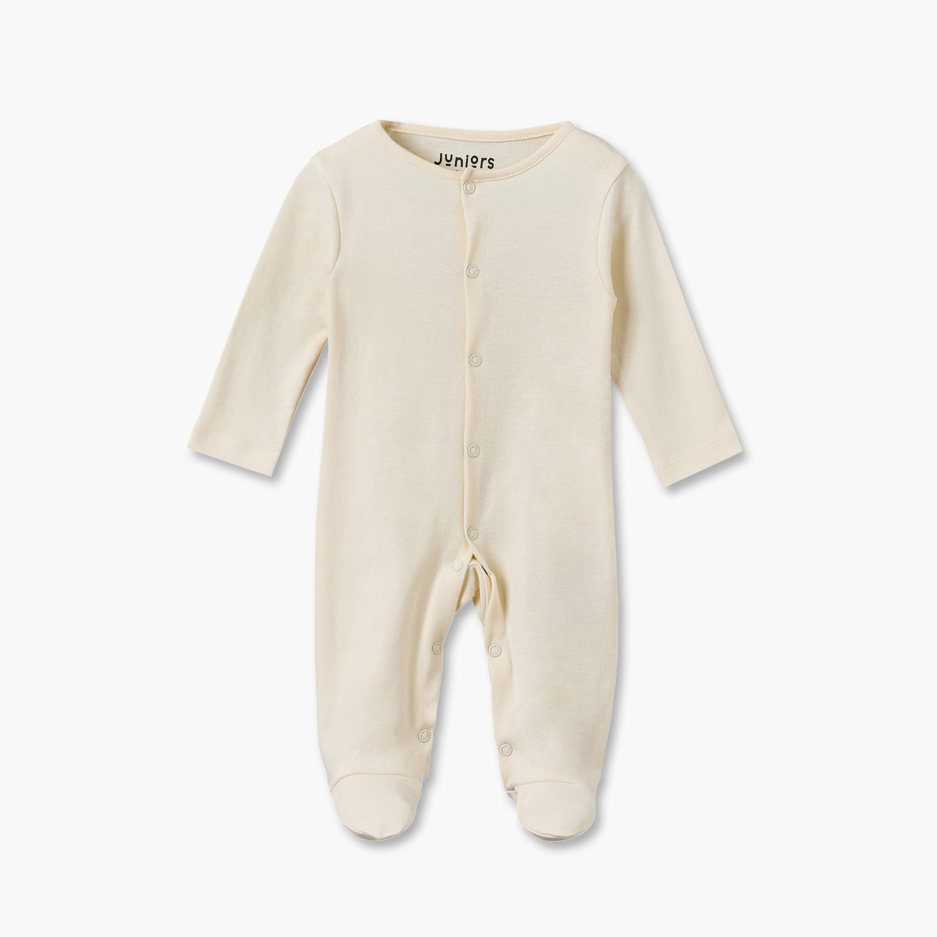 Pack of 5 Juniors Cotton Crew Neck Long Sleeves Sleepsuit with Snap Button Closure-baby-boys-clothing-nightwear-sleepsuits-image-2