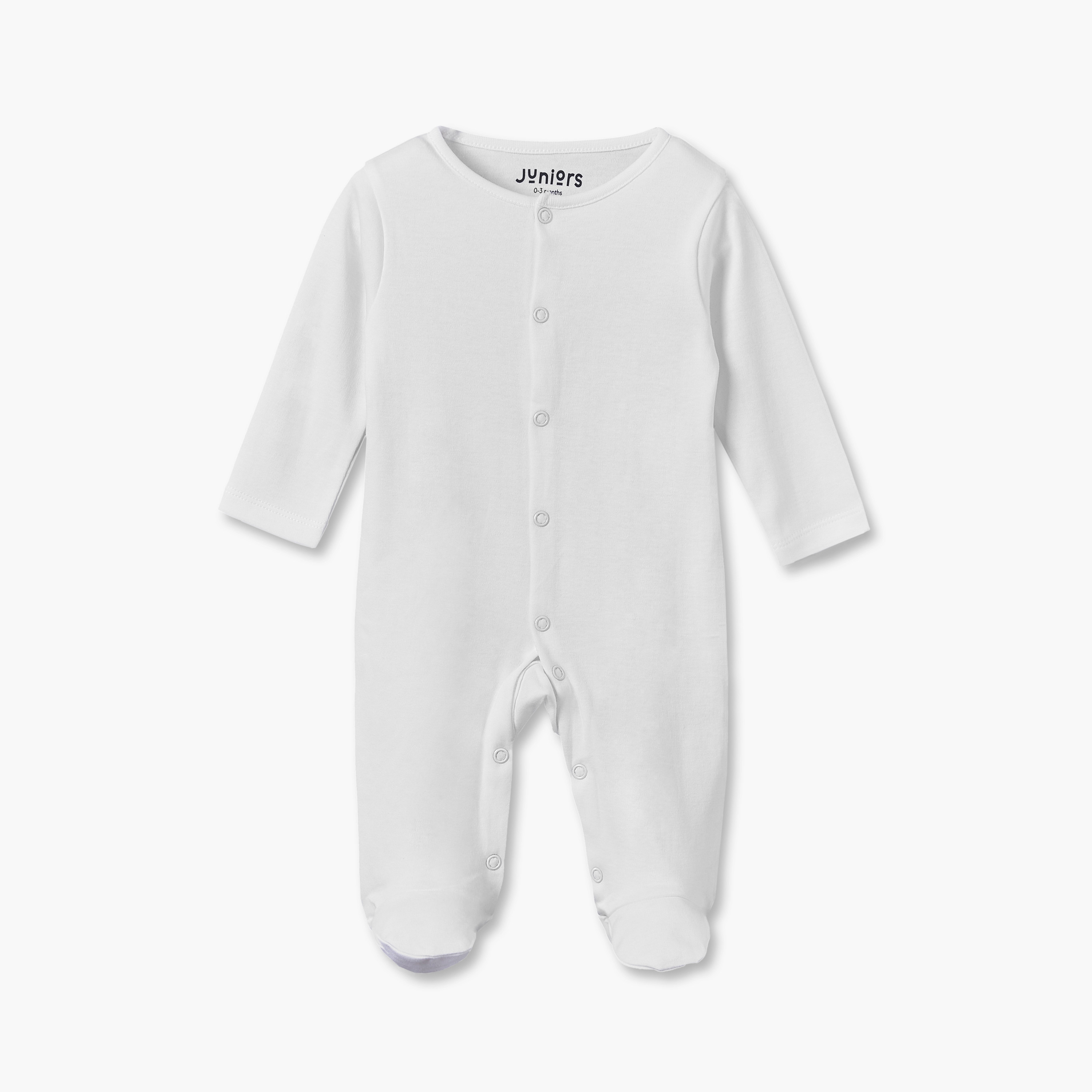 Pack of 5 Juniors Cotton Crew Neck Long Sleeves Sleepsuit with Snap Button Closure-baby-boys-clothing-nightwear-sleepsuits-image-4