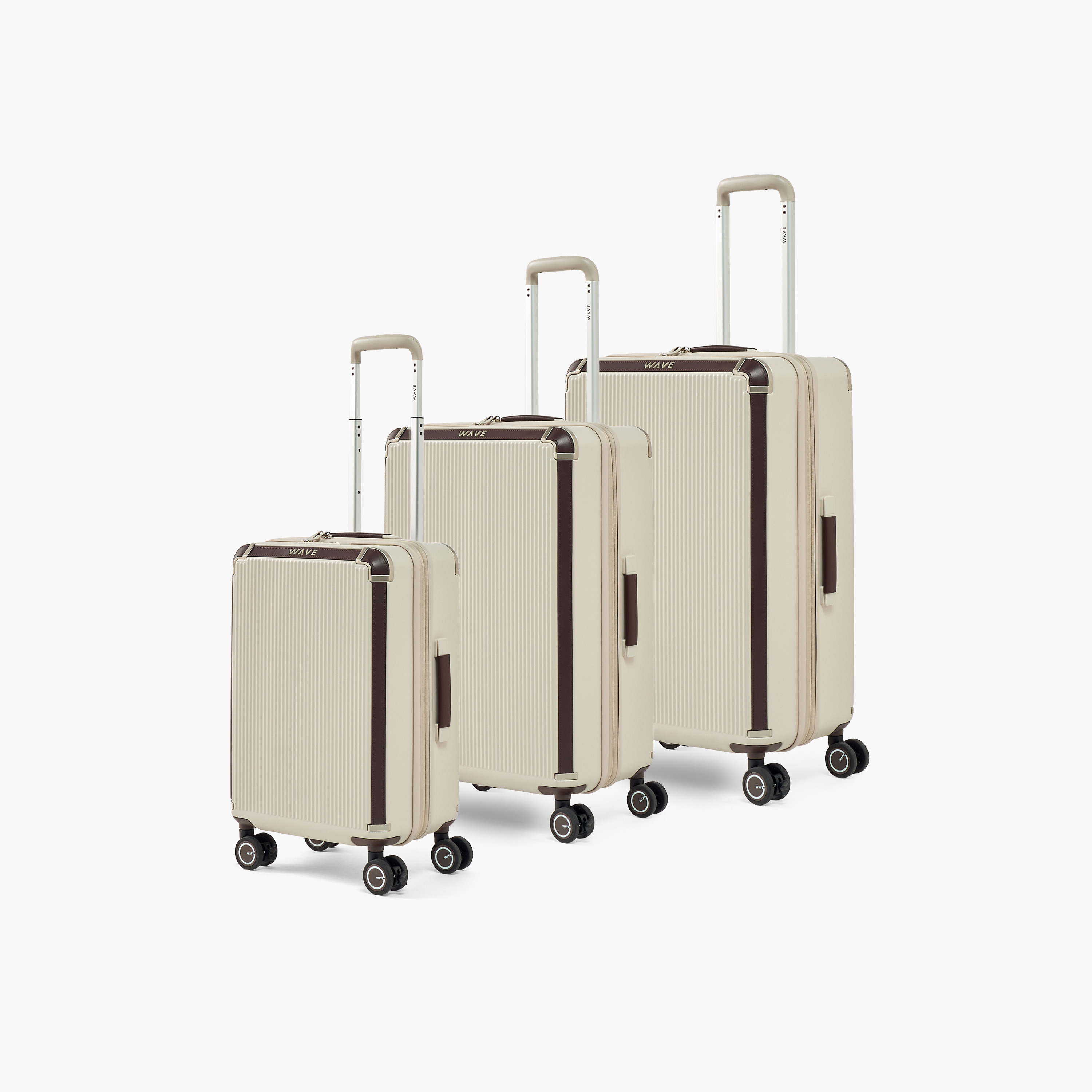WAVE Textured Hardcase Trolley Bag with Retractable Handle - Set of 3-travel-luggagesandbags-luggage-image-1