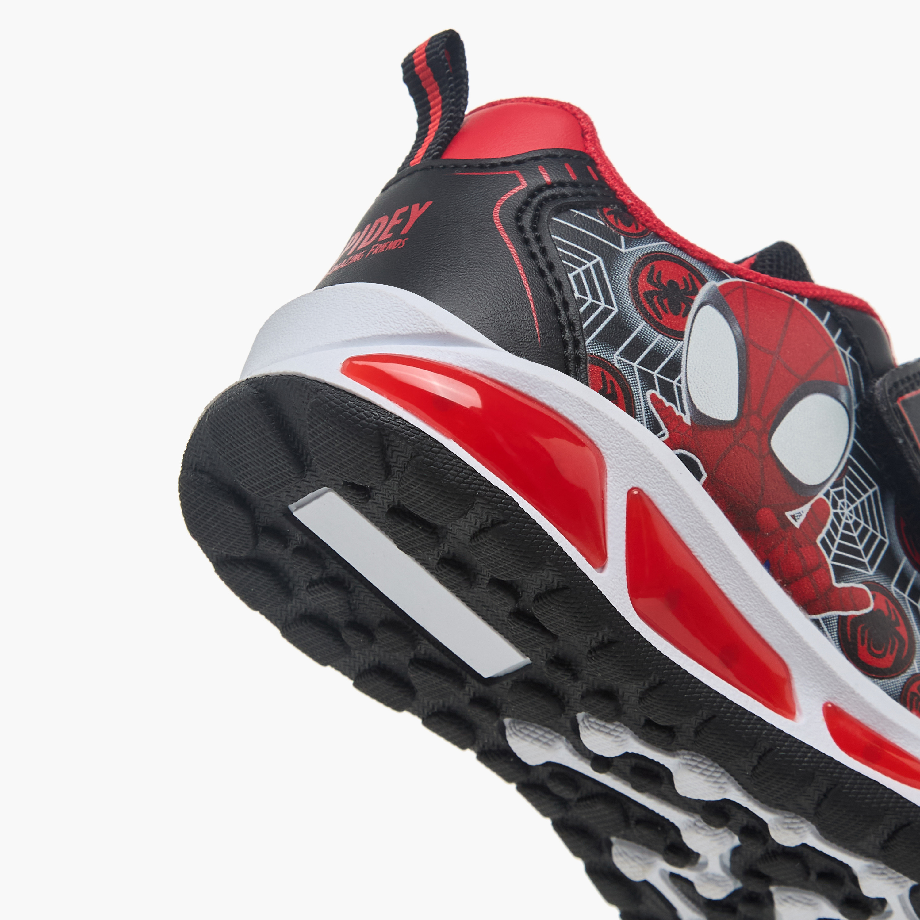 Marvel Boys Spider-Man Print Hook & Loop Light-Up Sneakers-boys-shoes-sneakers-image-5