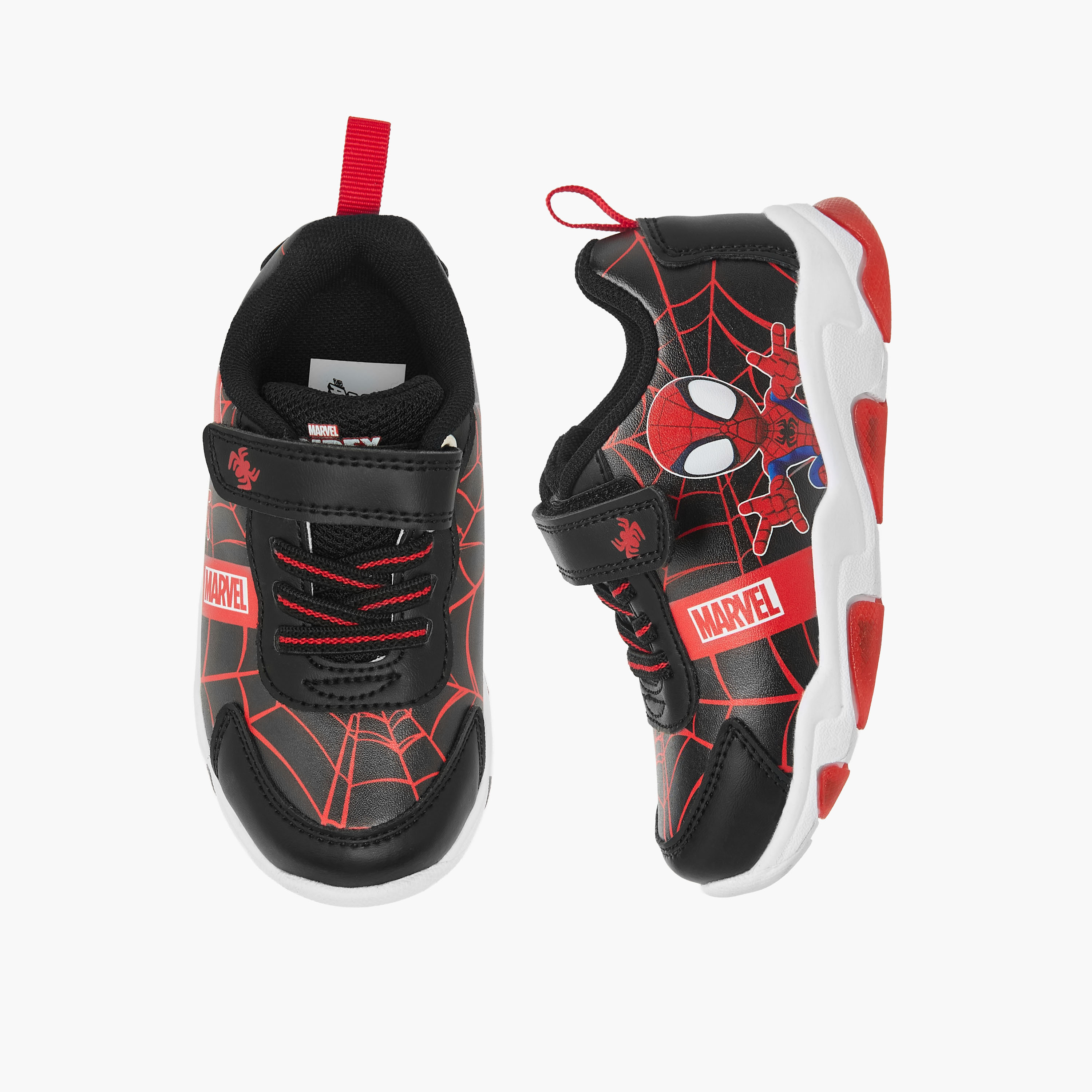Marvel Boys Spider-Man Print Hook & Loop Sneakers-boys-shoes-sneakers-image-1