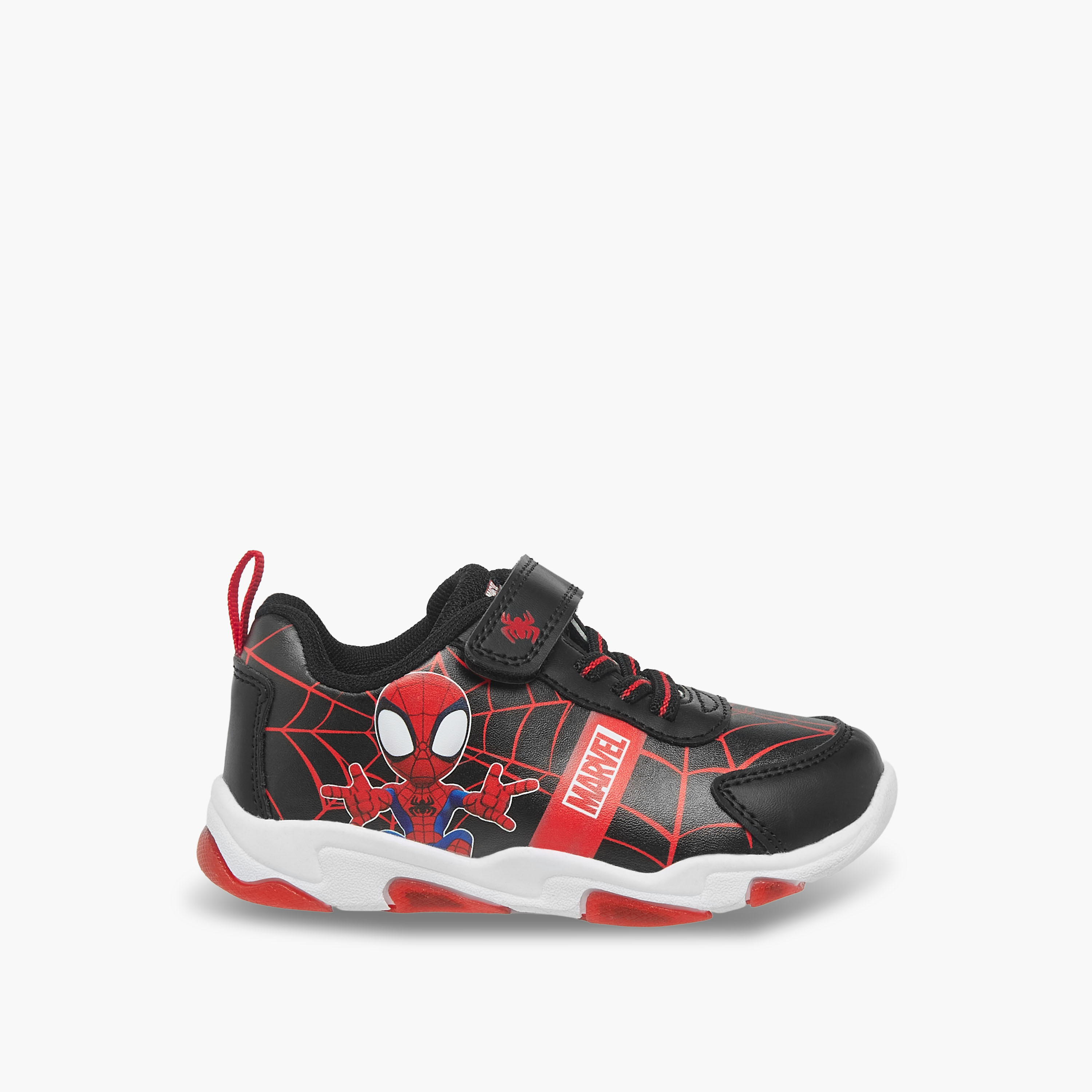 Marvel Boys Spider-Man Print Hook & Loop Sneakers-boys-shoes-sneakers-image-3