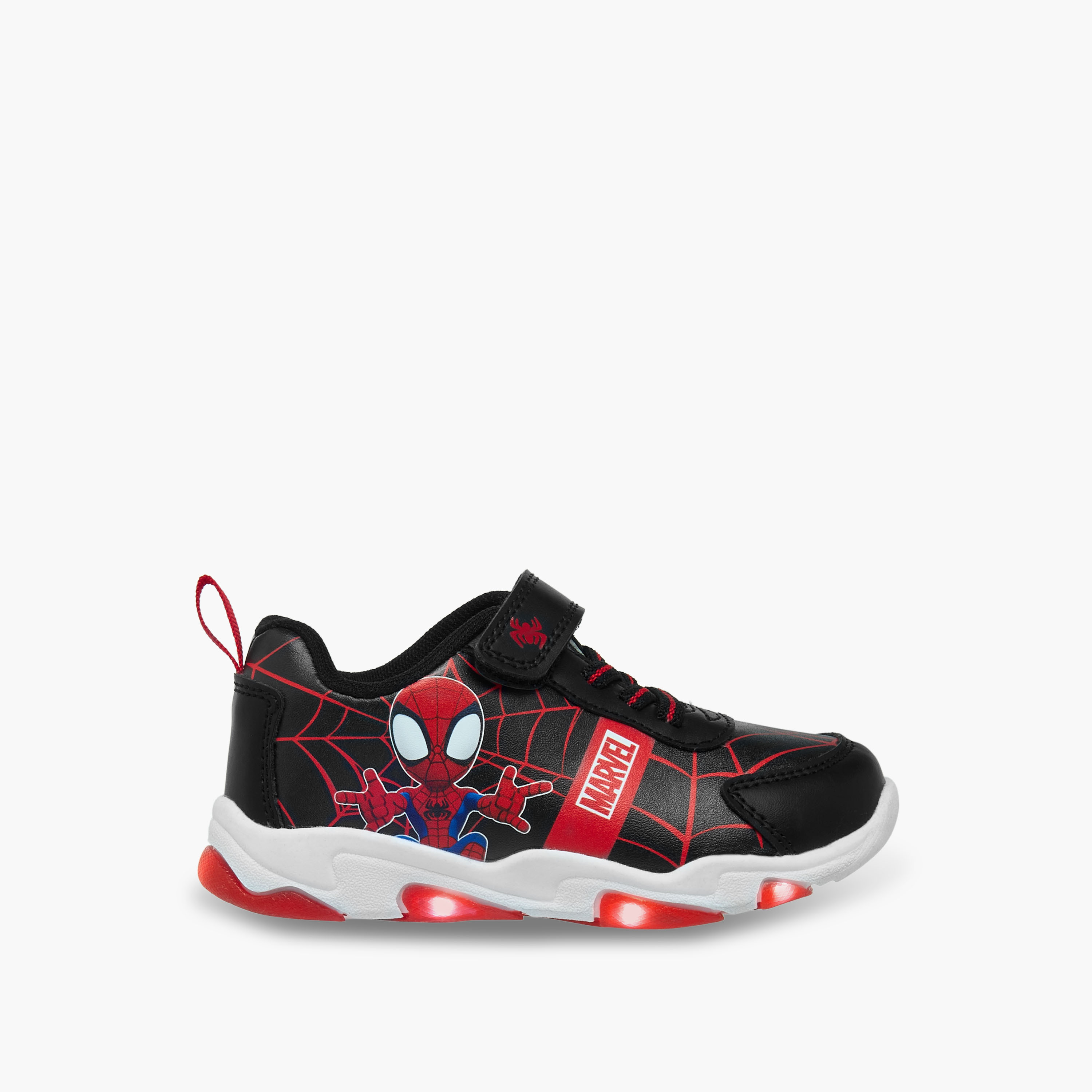 Marvel Boys Spider-Man Print Hook & Loop Sneakers-boys-shoes-sneakers-image-6
