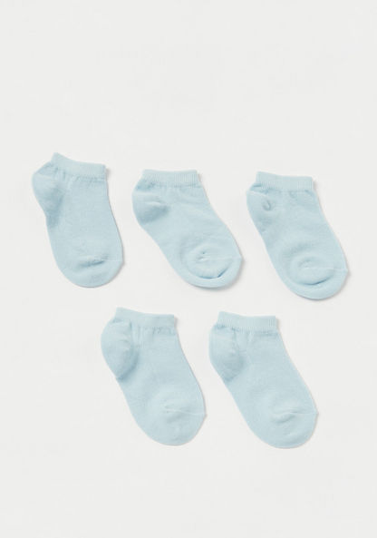 Juniors Solid Ankle Length Socks - Set of 5-Socks-image-0