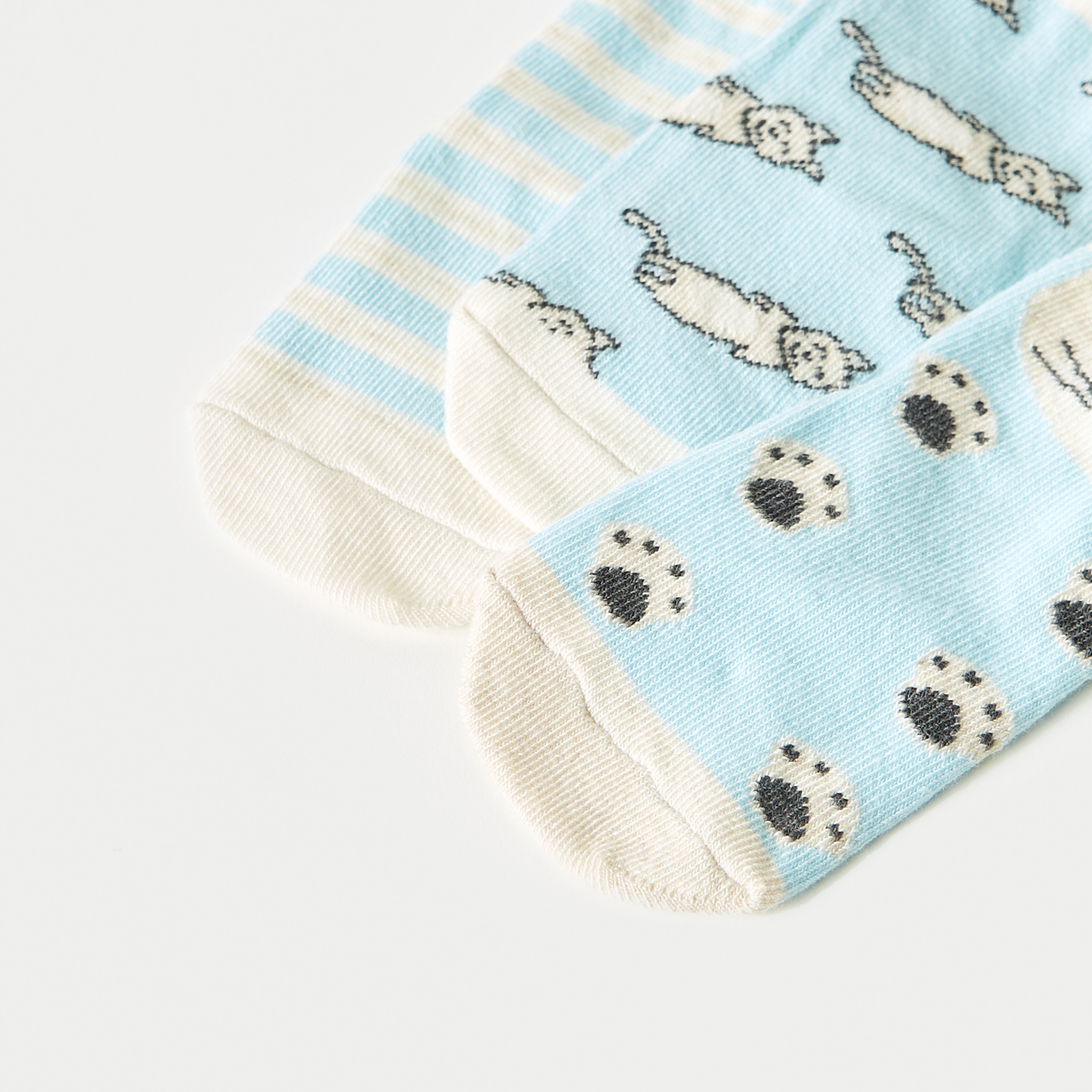 Juniors Textured Ankle Length Socks - Set of 3-promo_babyshop_Buy3for1_KWT230426-image-4