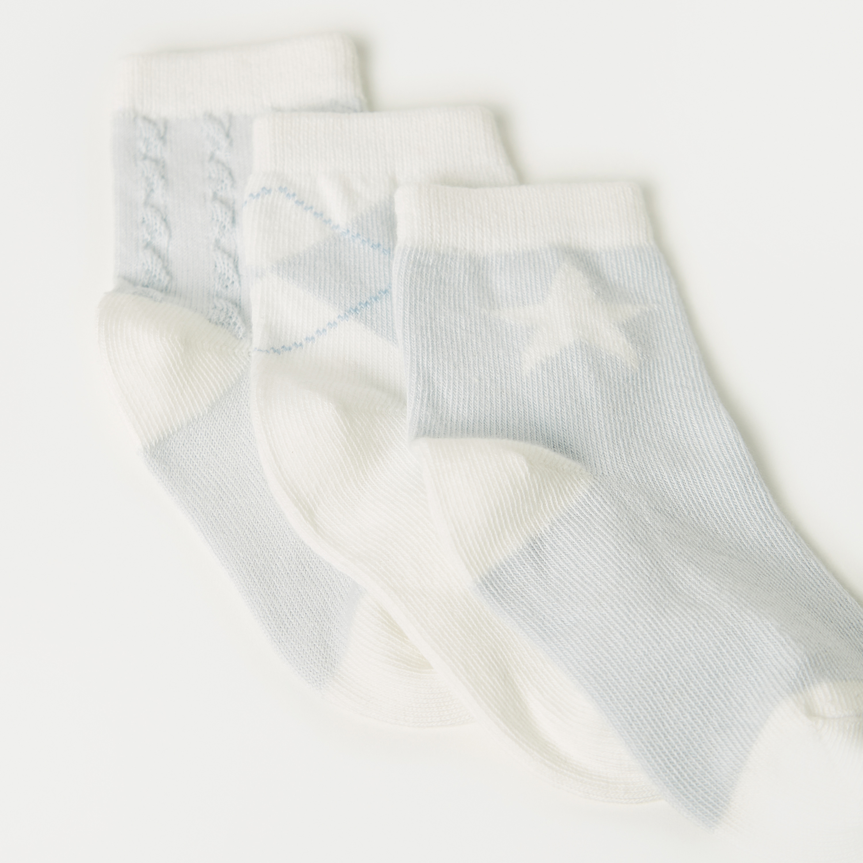 Juniors Assorted Ankle Length Socks - Set of 3-baby-boys-accessories-socks-image-3