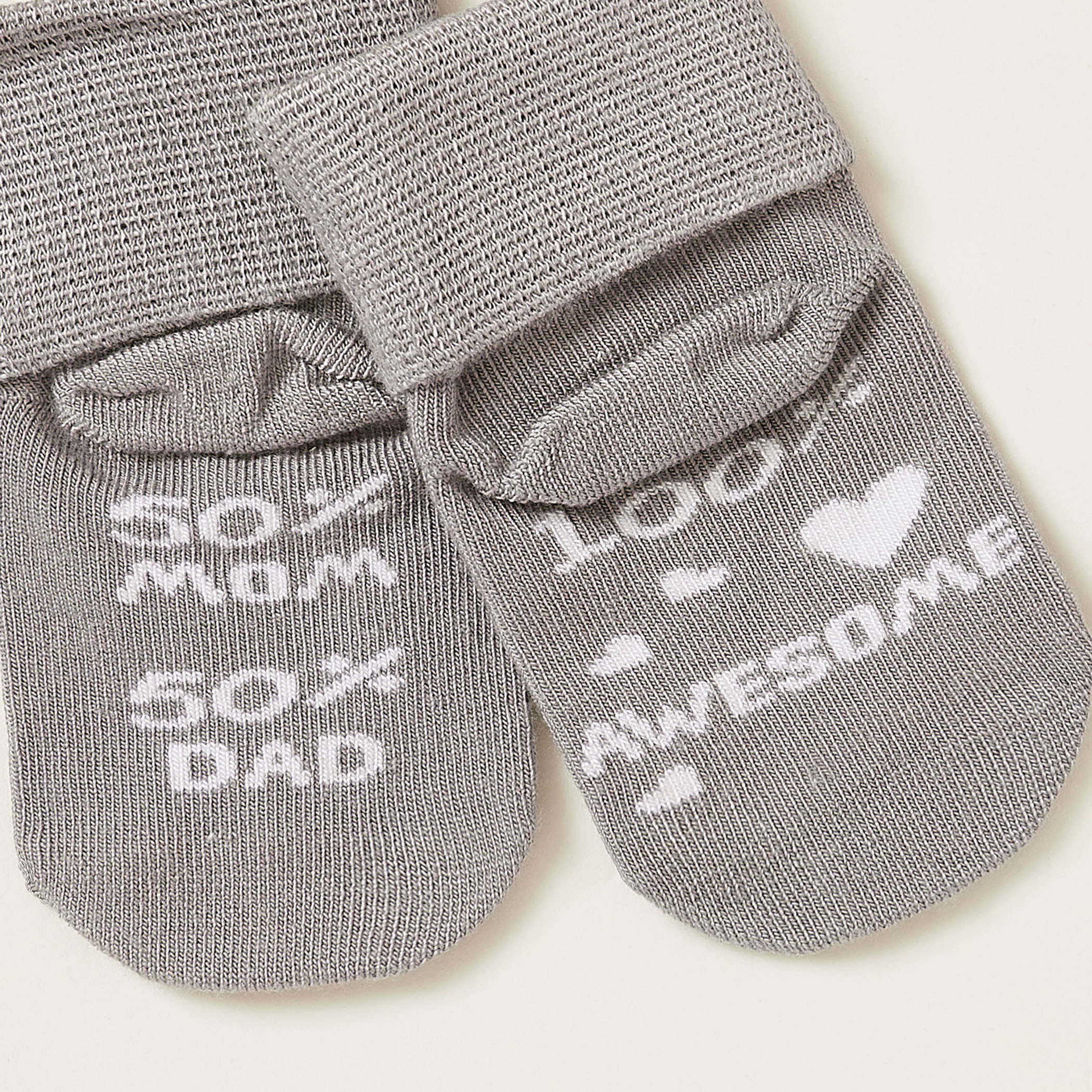 Giggles Slogan Textured Ankle Length Socks-baby-girls-accessories-socks-image-4