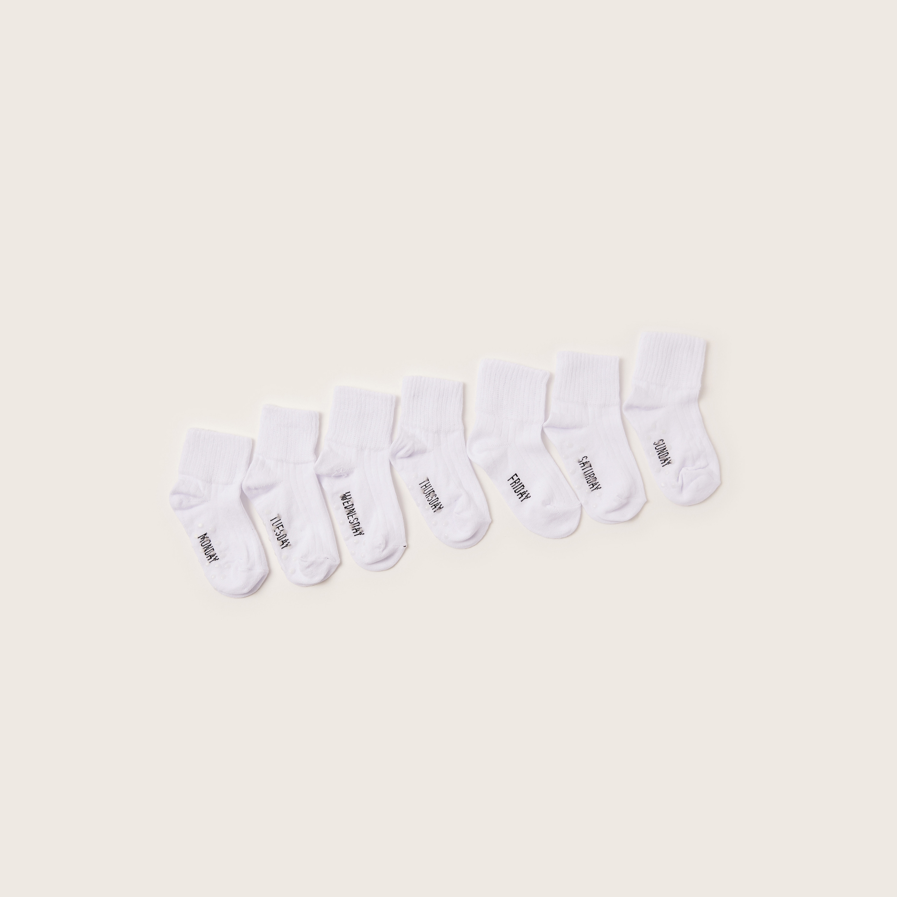 Love Earth Text Print Organic Socks - Set of 7-baby-boys-clothing-multipacks-image-1