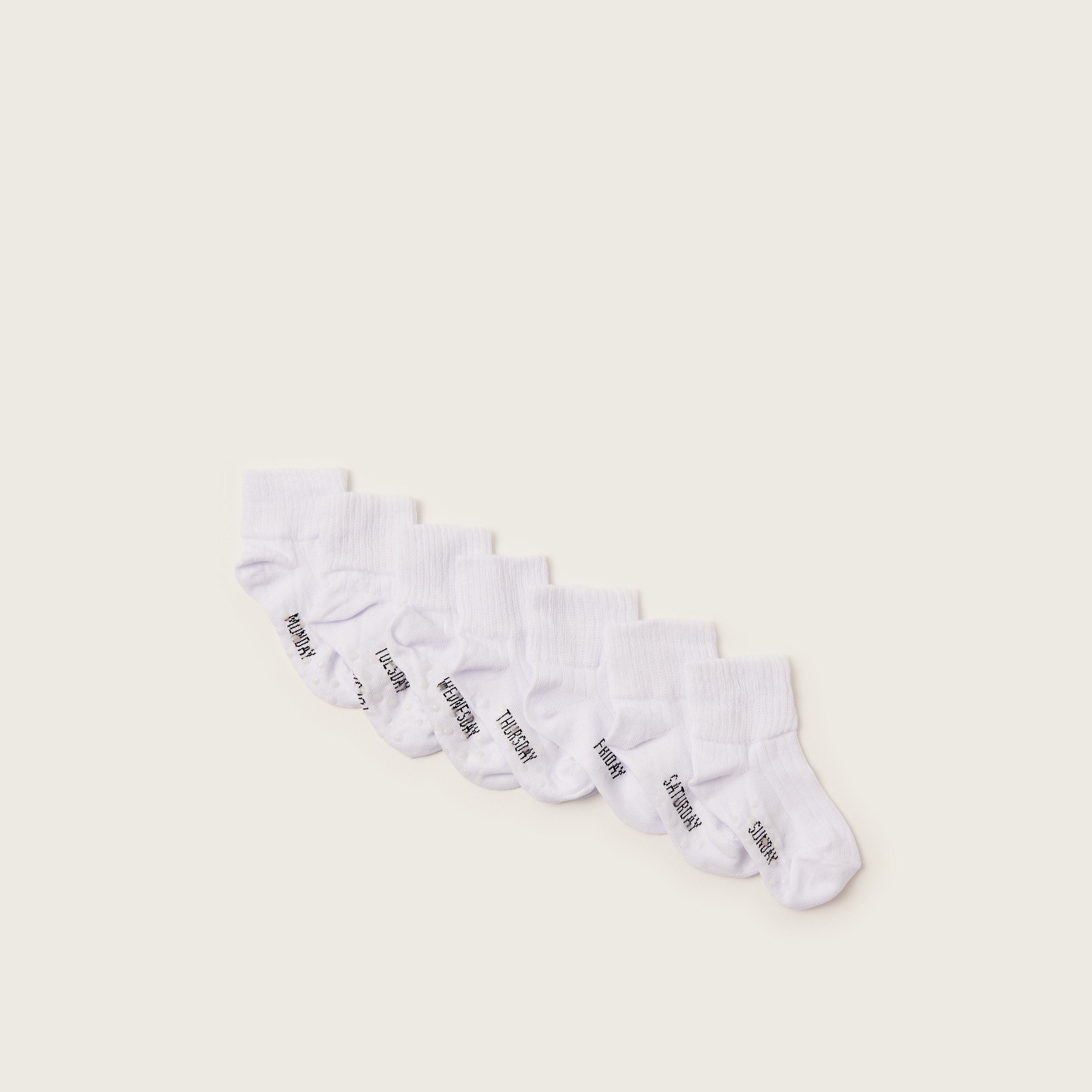 Love Earth Text Print Organic Socks - Set of 7-baby-boys-clothing-multipacks-image-2