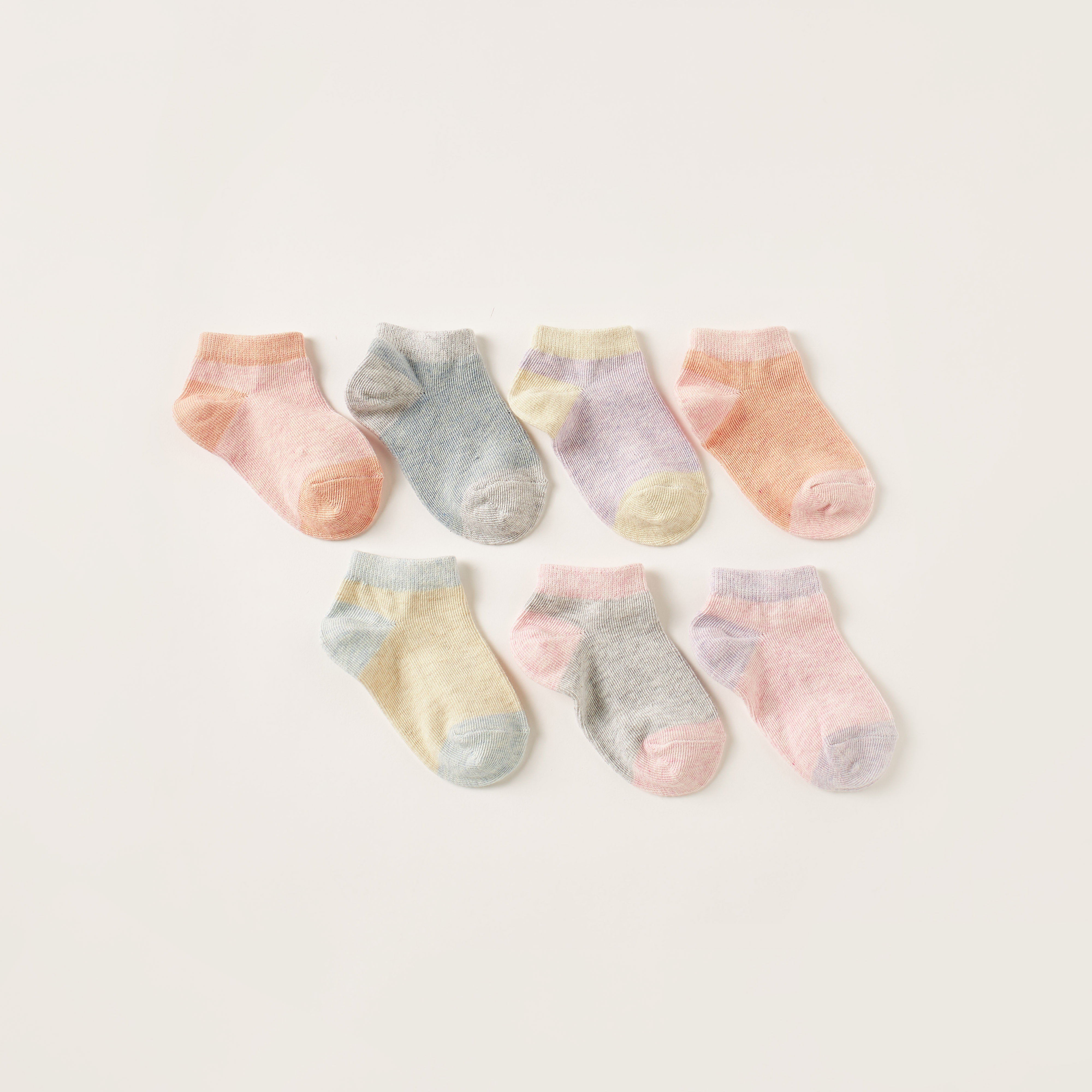 Juniors Printed Socks - Set of 7-baby-girls-accessories-socks-image-1