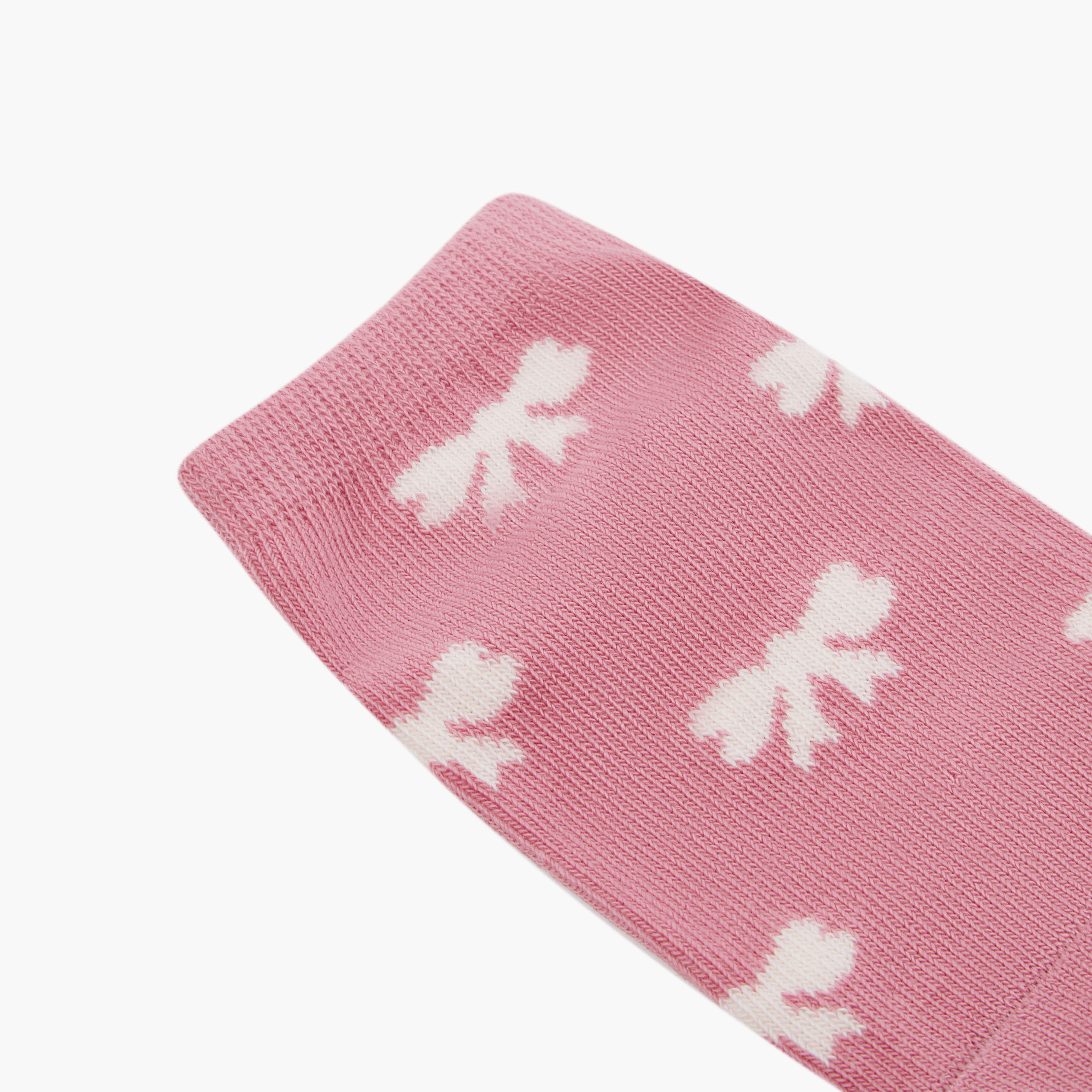 طقم جوارب بطبعات 5 أزواج للبنات من جونيورز-baby-girls-accessories-socks-image-1