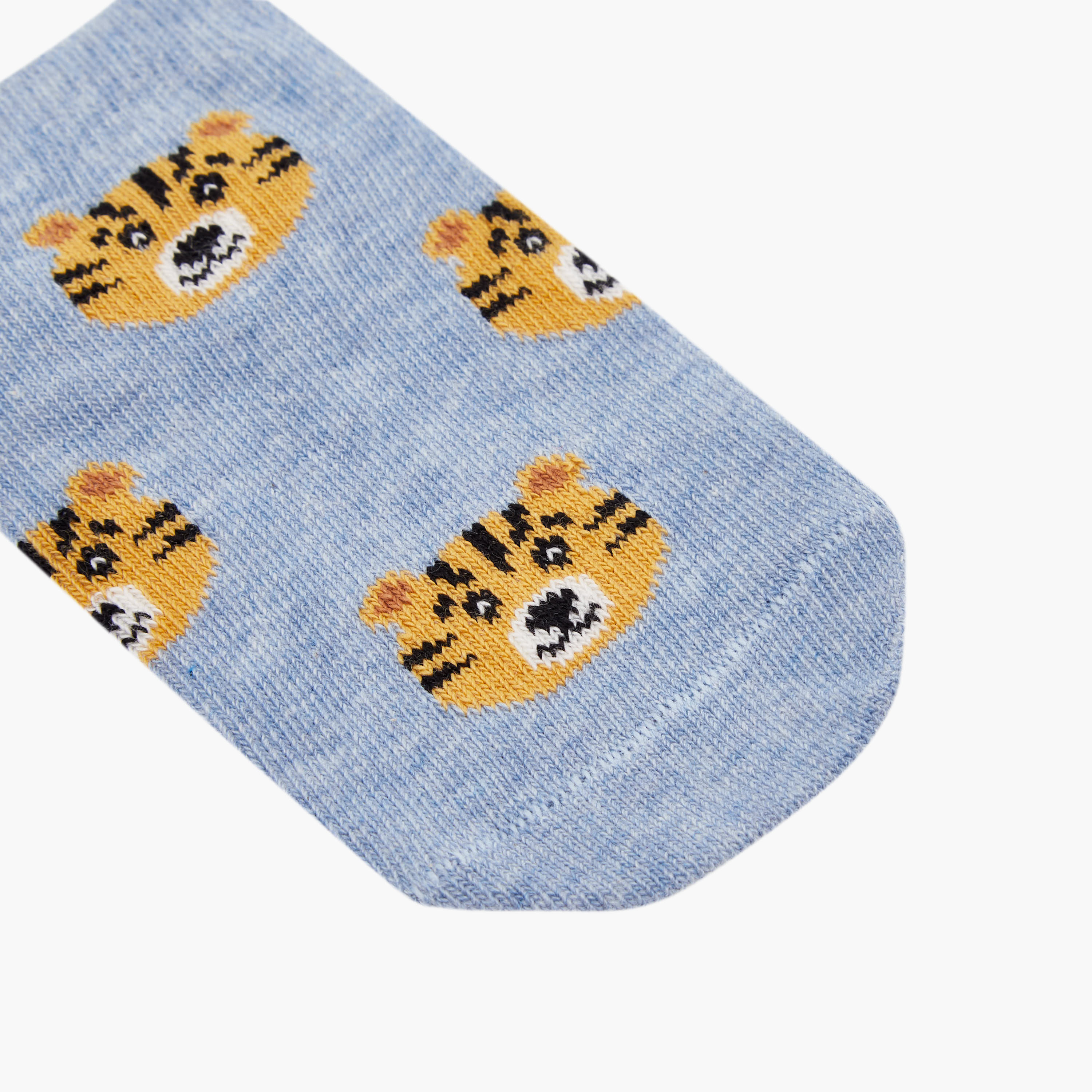 Juniors Boys' Socks with Tiger Print - Set of 5-baby-boys-accessories-socks-image-3