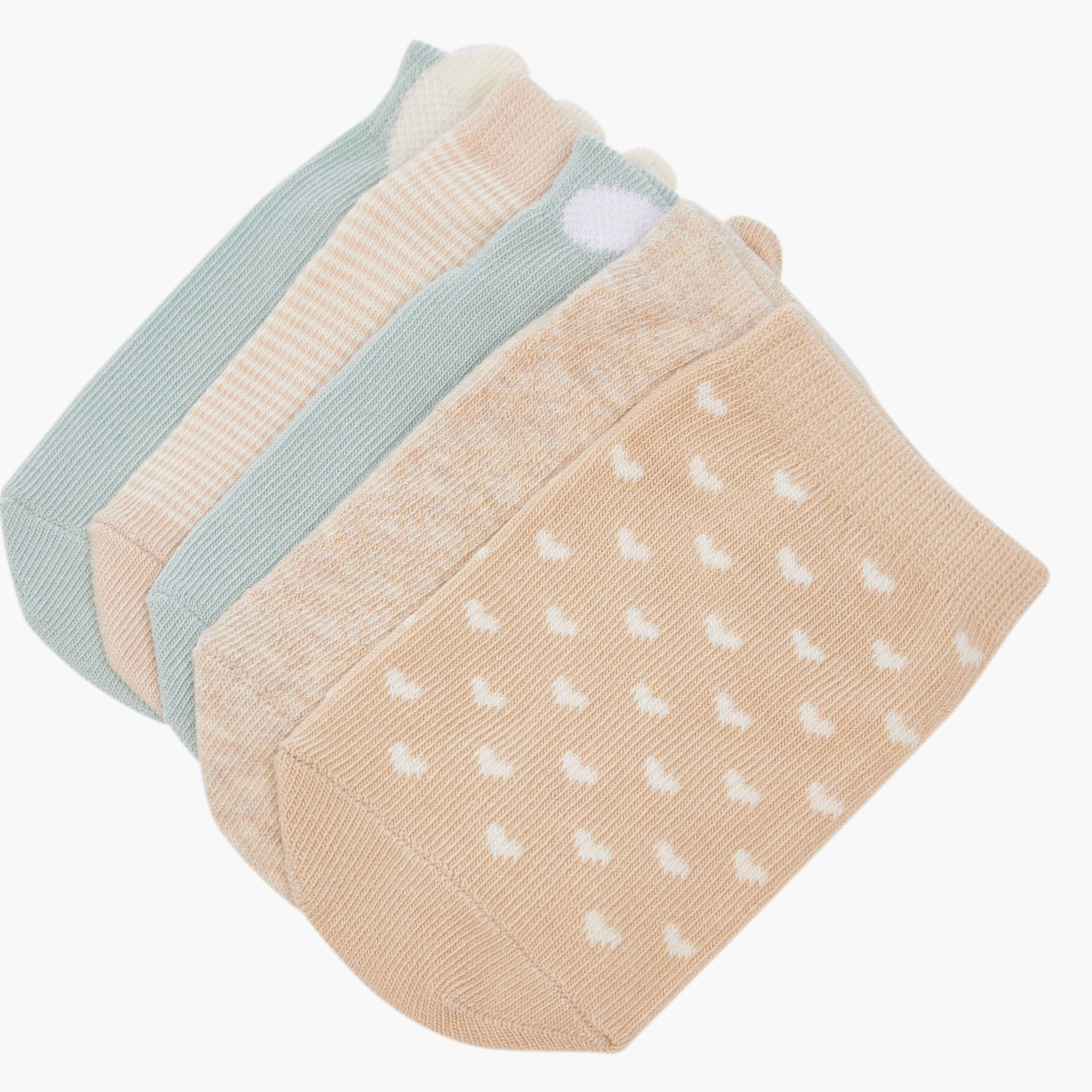 Juniors Baby Girls' Socks with Soft Fabric - Set of 5-baby-girls-accessories-socks-image-4