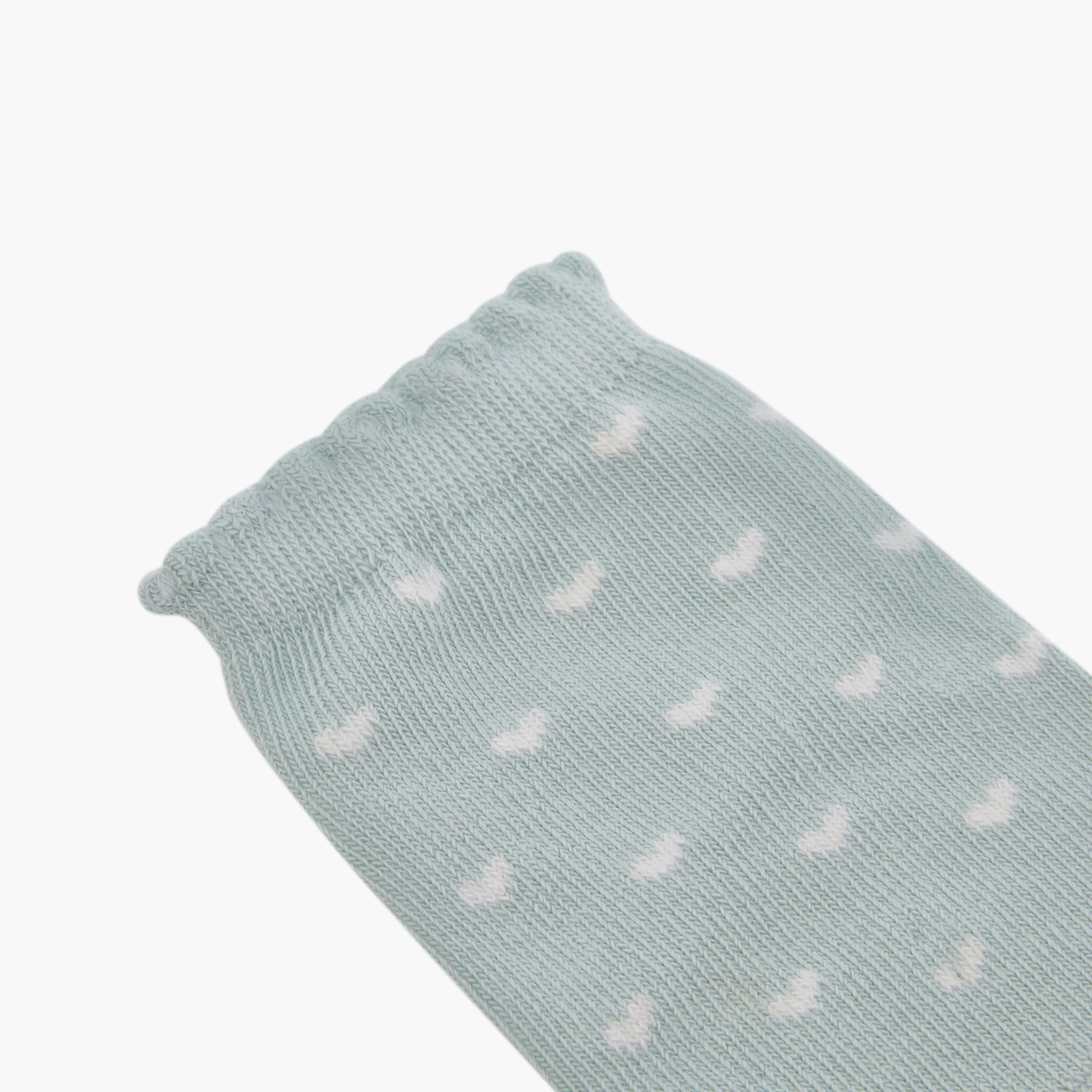 جوارب للبنات بطبعات قلوب من جونيورز - طقم من 5 أزواج-baby-girls-accessories-socks-image-3