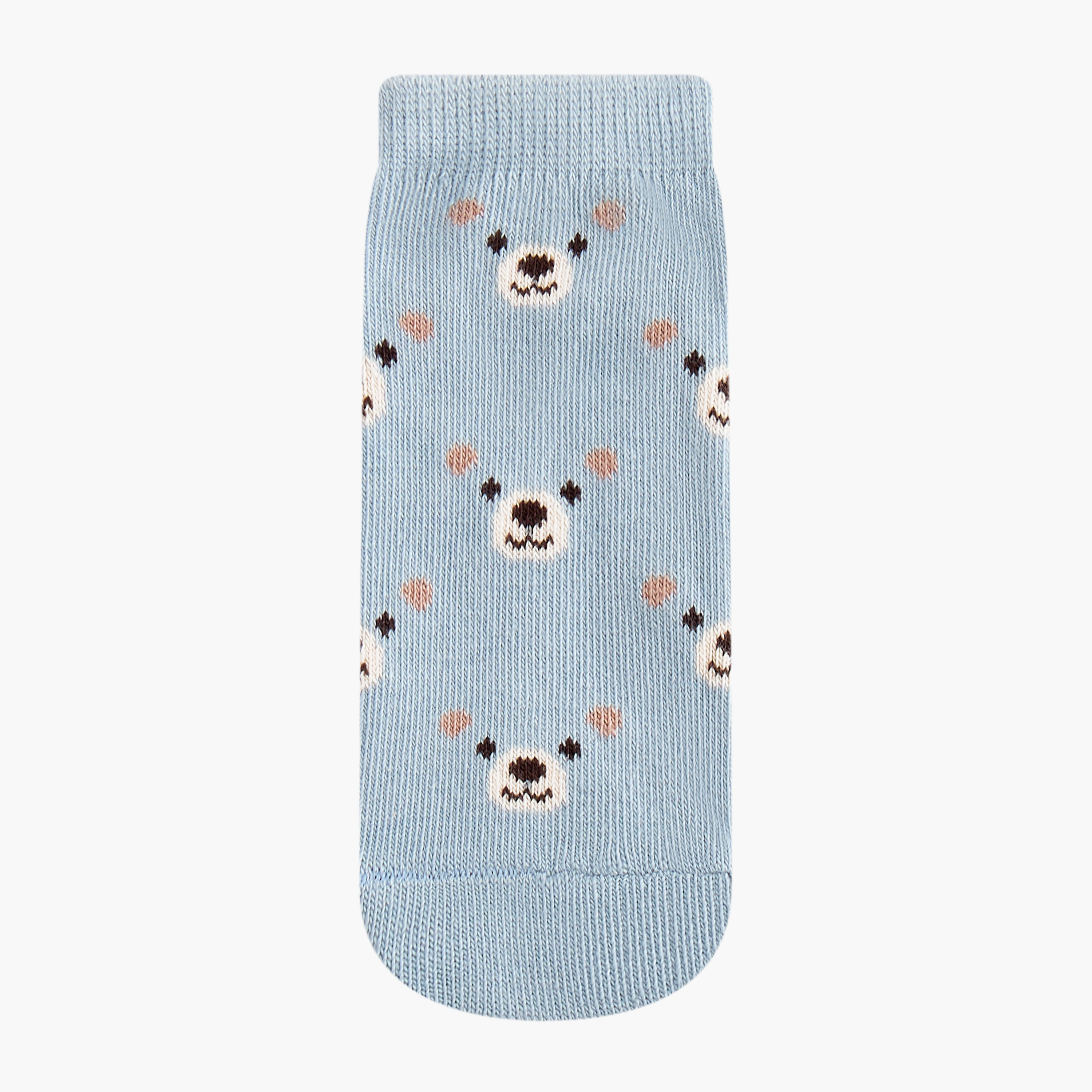 Juniors Bear Print Ankle Length Socks - Set of 7-baby-boys-accessories-socks-image-2