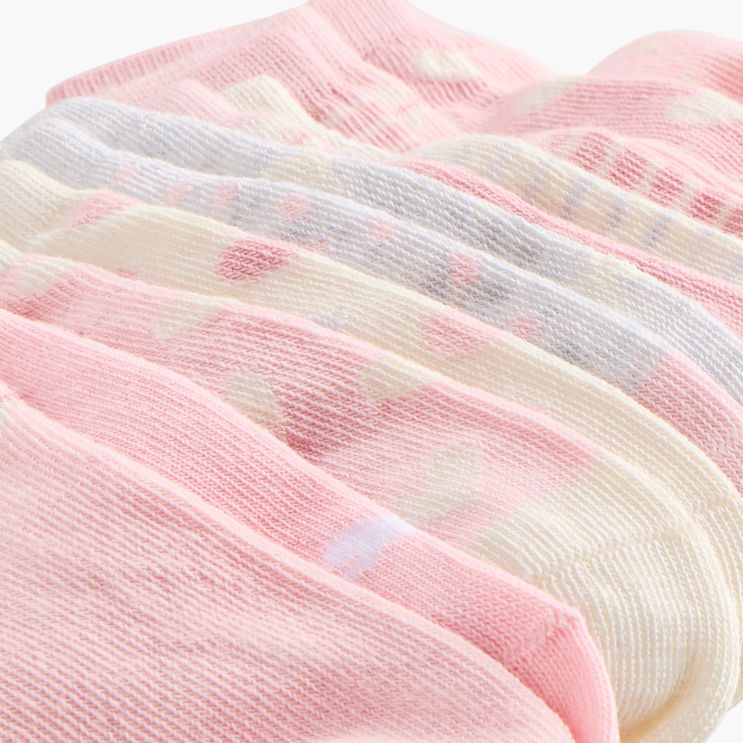 طقم جوارب بطول الكاحل 10 أزواج بطبعات قلب من جونيورز-baby-girls-accessories-socks-image-2