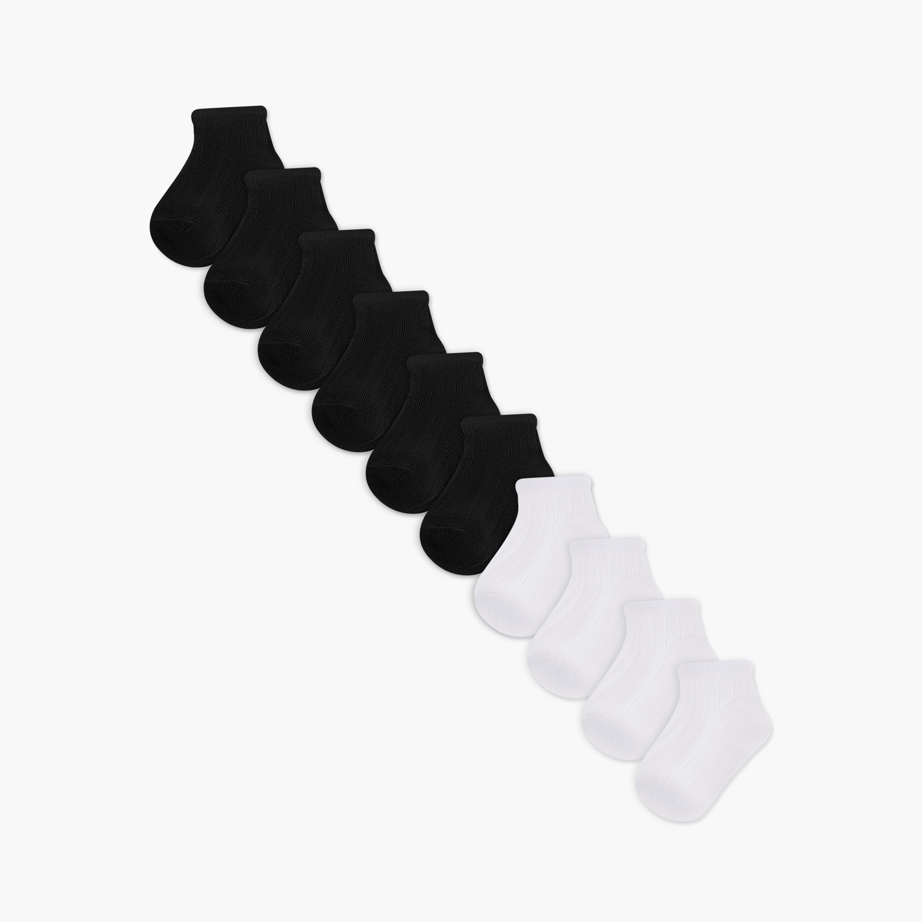 جوارب بحافة مطاطية للأولاد من جونيورز - طقم من 10 أزواج-baby-boys-accessories-socks-image-1