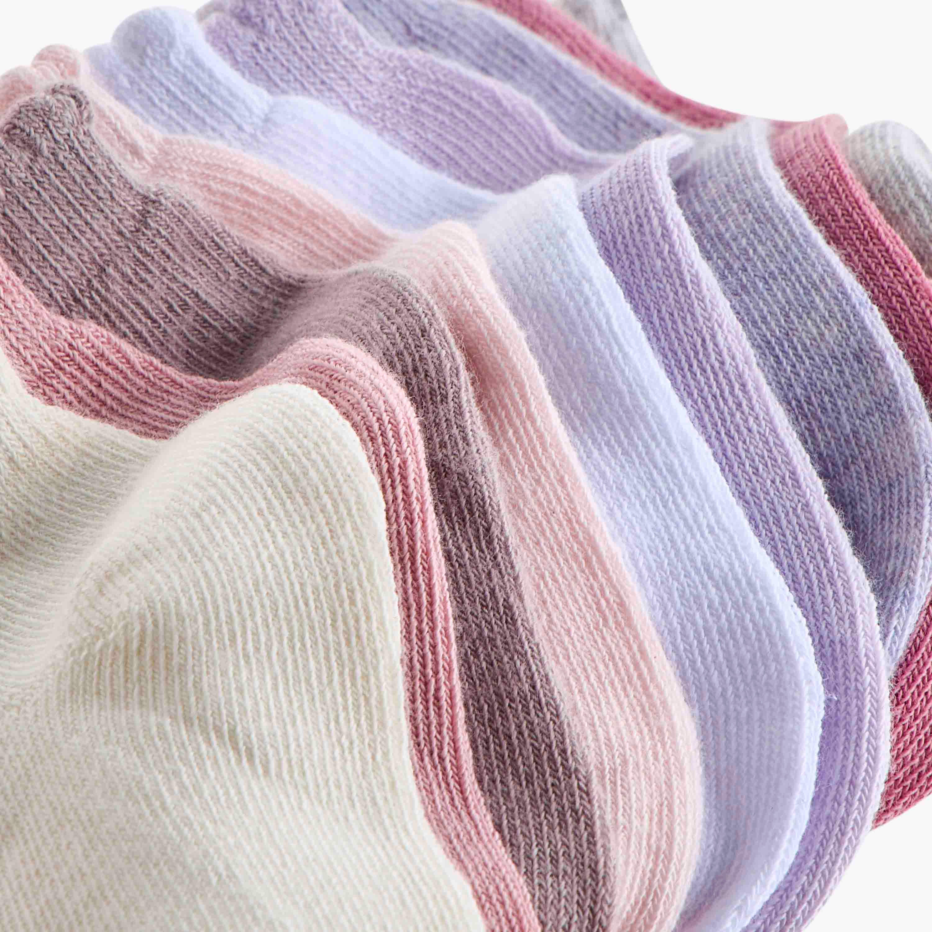 جوارب بنات بحافة صدفية من جونيورز - طقم من 10 أزواج-baby-girls-accessories-socks-image-4