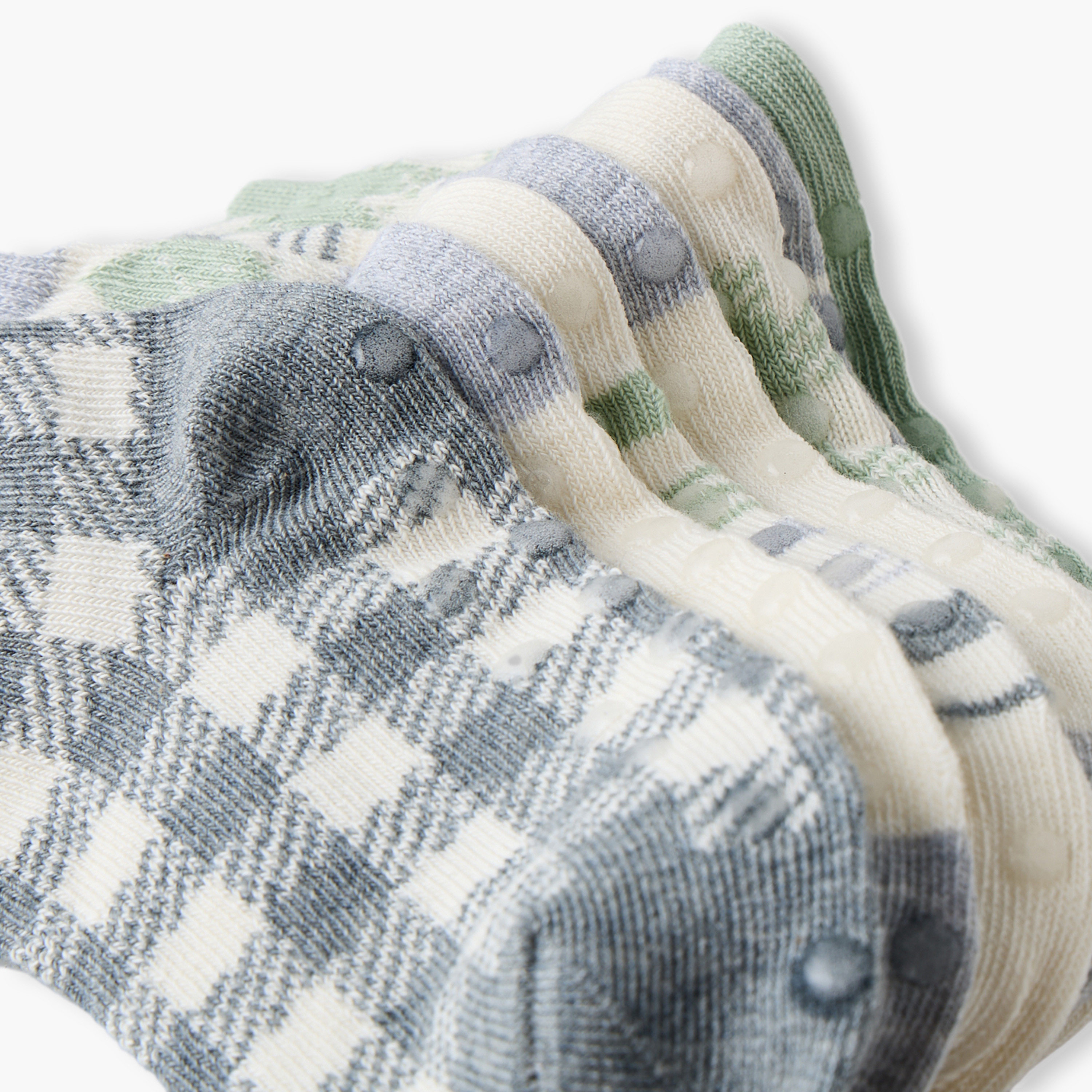 طقم جوارب 7 أزواج للأولاد الرضع مع نقاط مانعة للانزلاق-baby-boys-accessories-socks-image-10