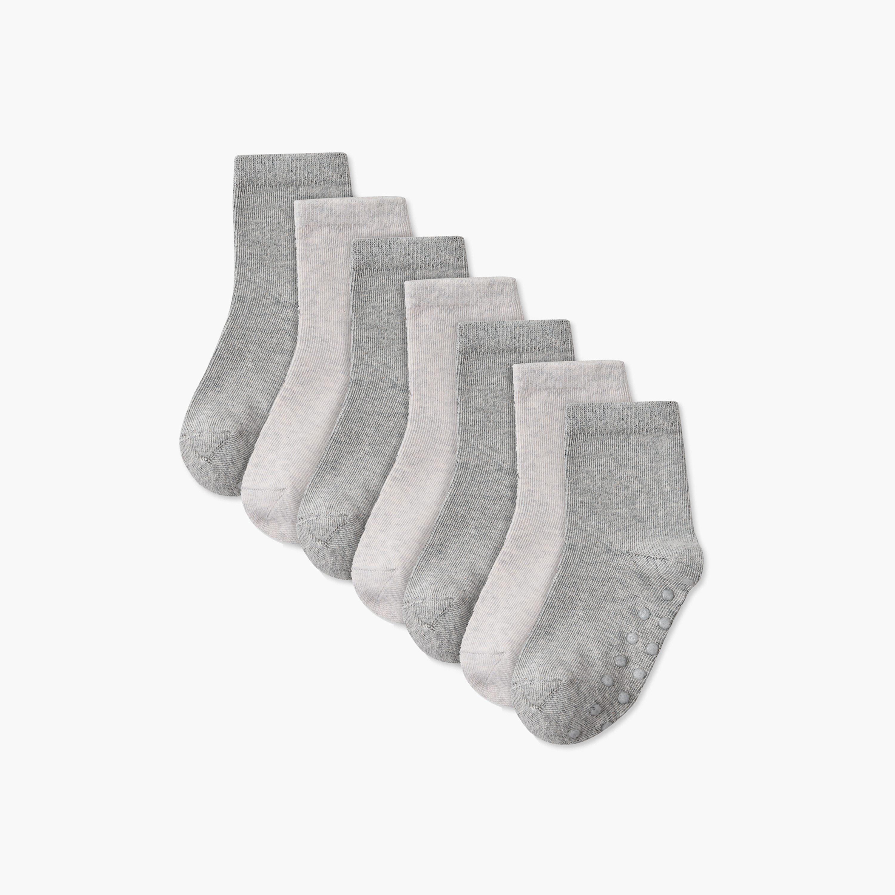 طقم جوارب متوسطة الطول 7 أزواج للأولاد من جونيورز-baby-boys-accessories-socks-image-1