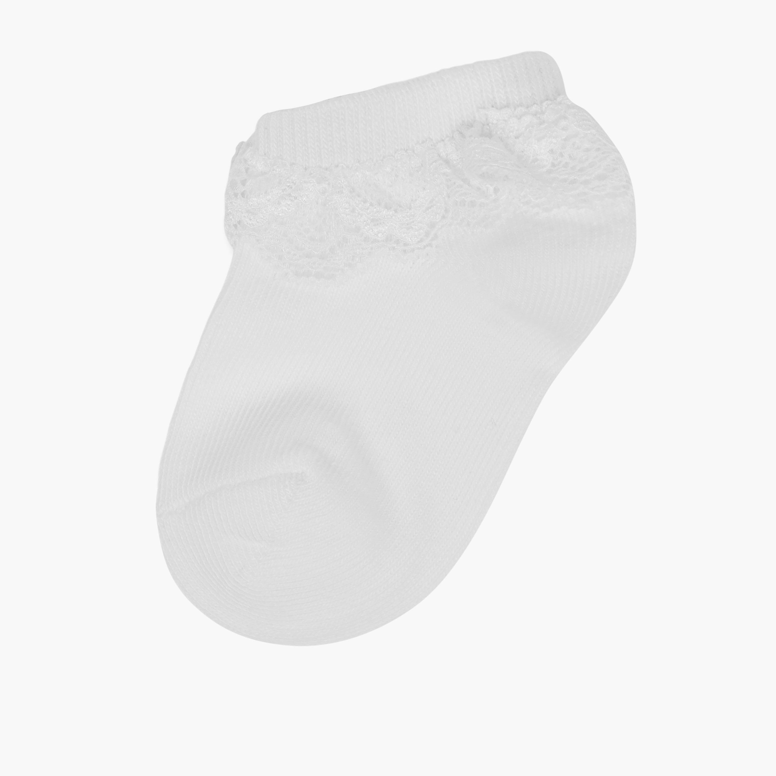 Pack of 5 Juniors Baby Girls Ankle Length Socks with Lace Trim-baby-girls-accessories-socks-image-6