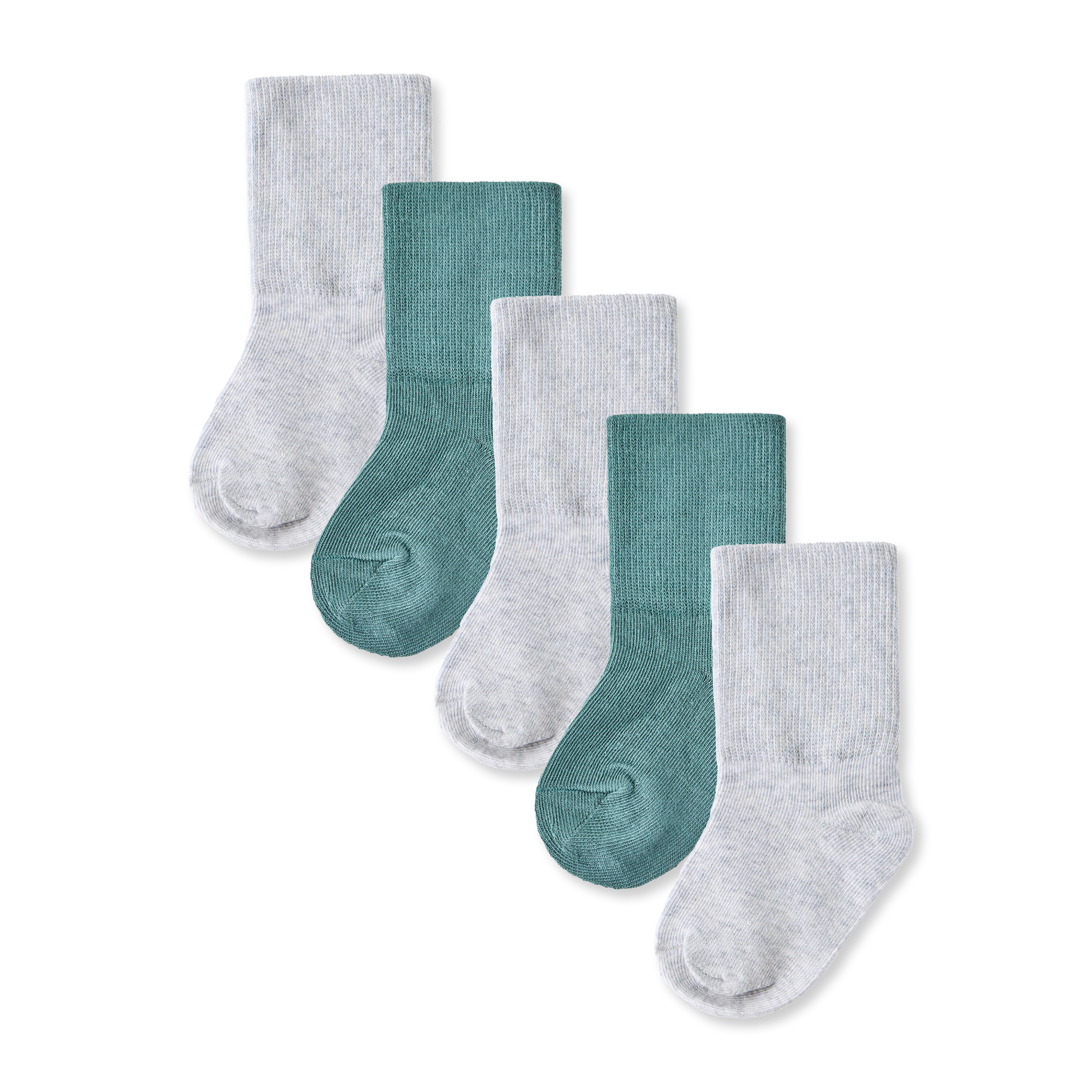 طقم جوارب أطفال 5 أزواج متوسطة الطول للأولاد من جونيورز-baby-boys-accessories-socks-image-1
