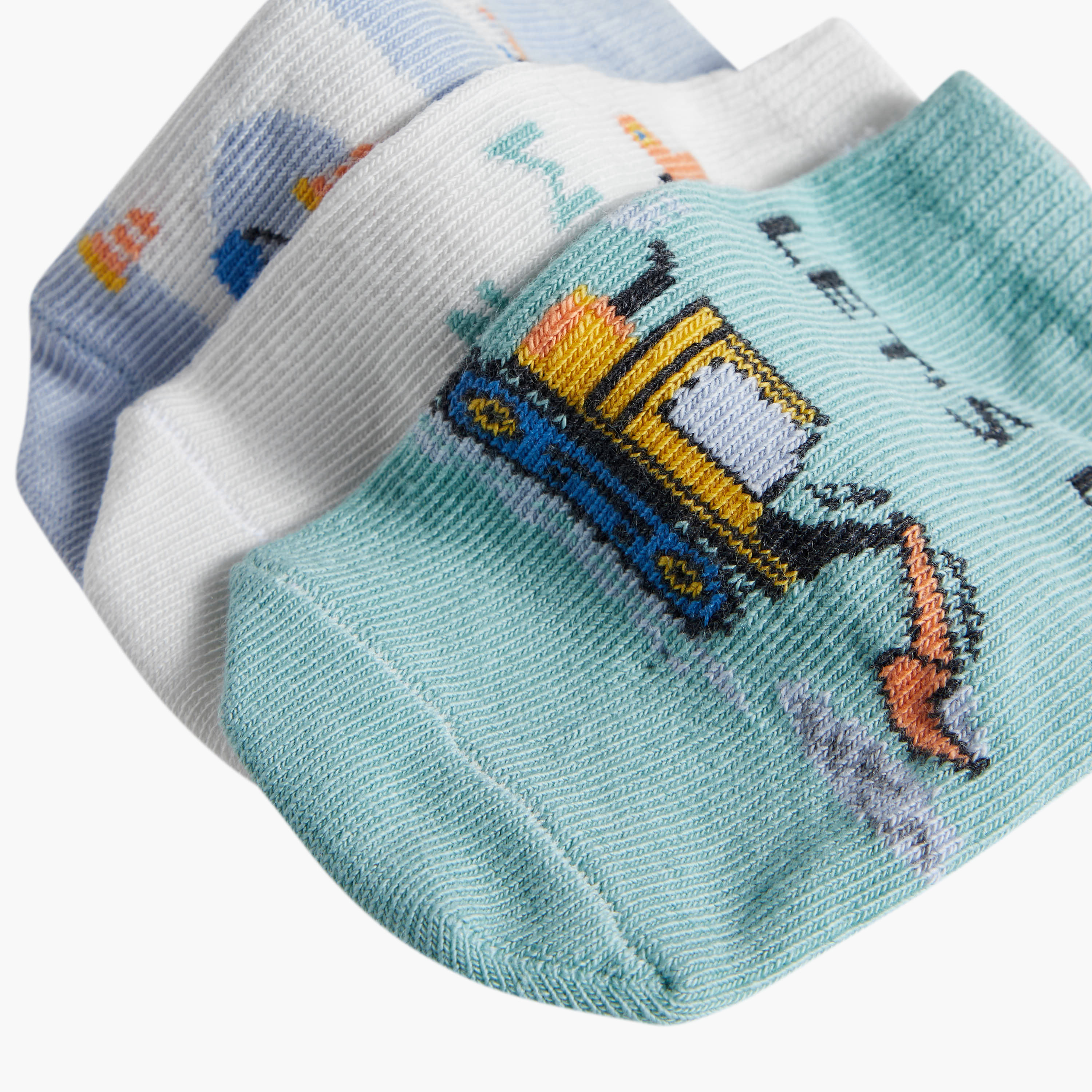 Pack of 3 Juniors Baby Boys Socks Ankle Length-baby-boys-accessories-socks-image-4