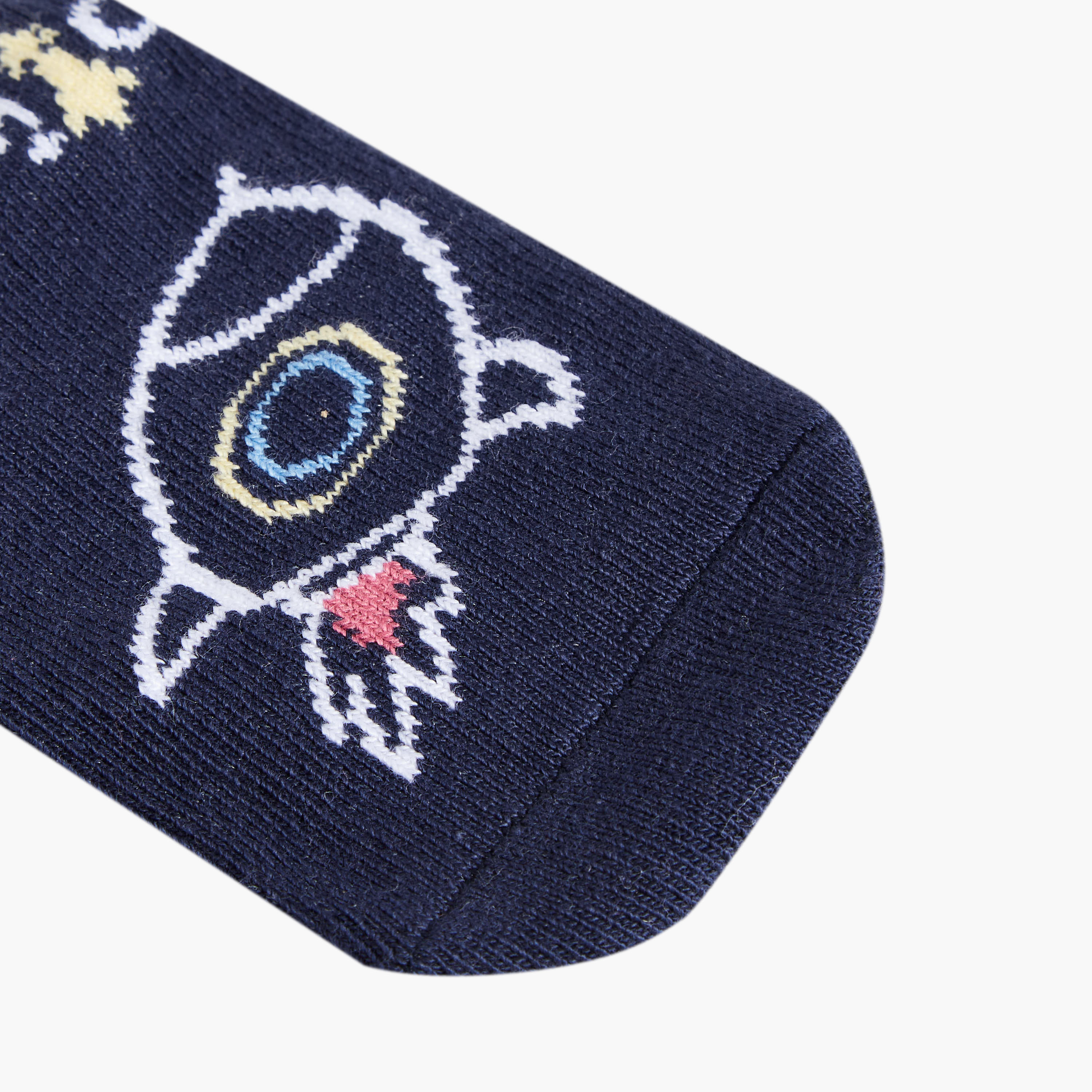 Pack of 3 Juniors Baby Boys Socks Rocket Print-baby-boys-accessories-socks-image-3