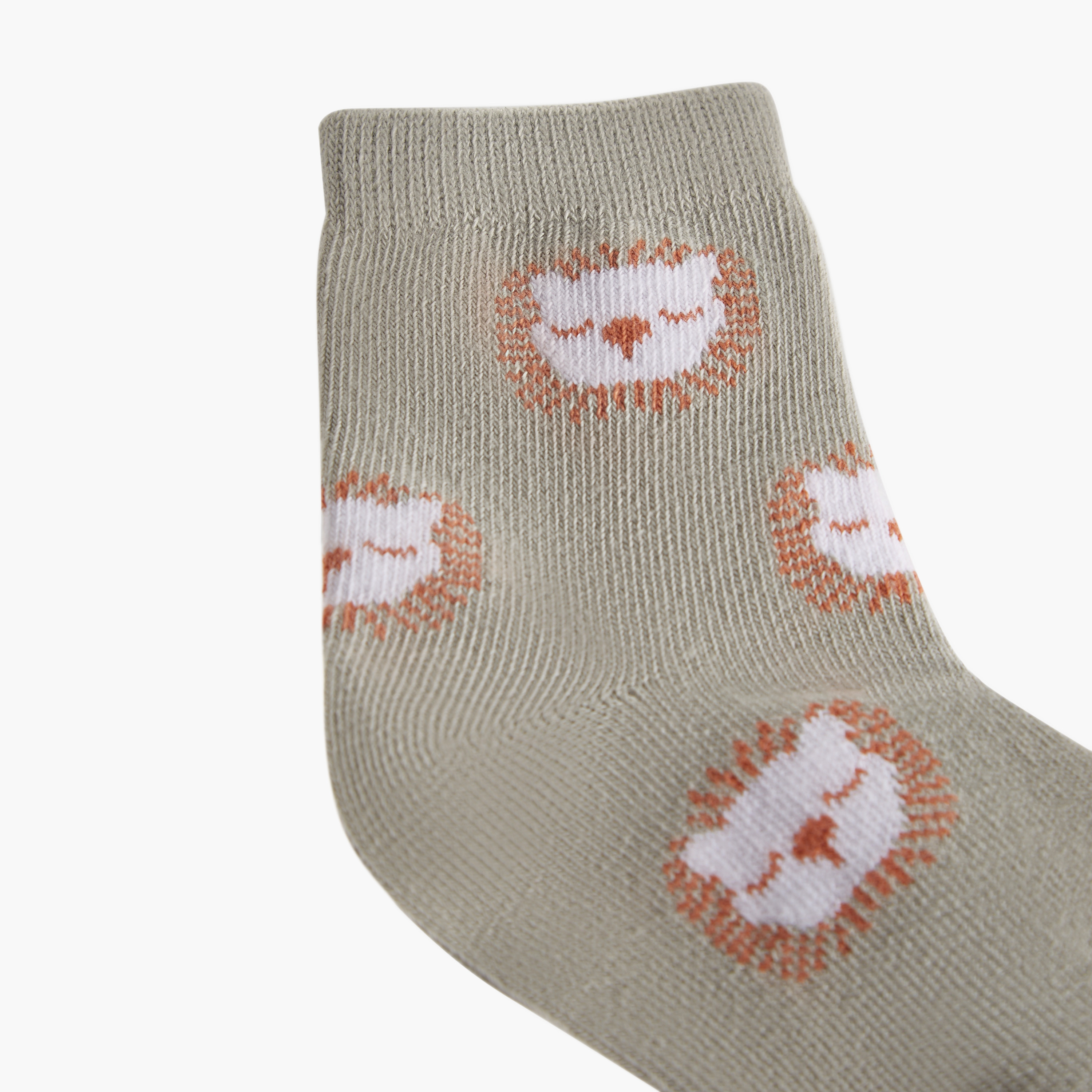 Juniors Printed Ankle Length Socks - Set of 5-baby-boys-accessories-socks-image-2