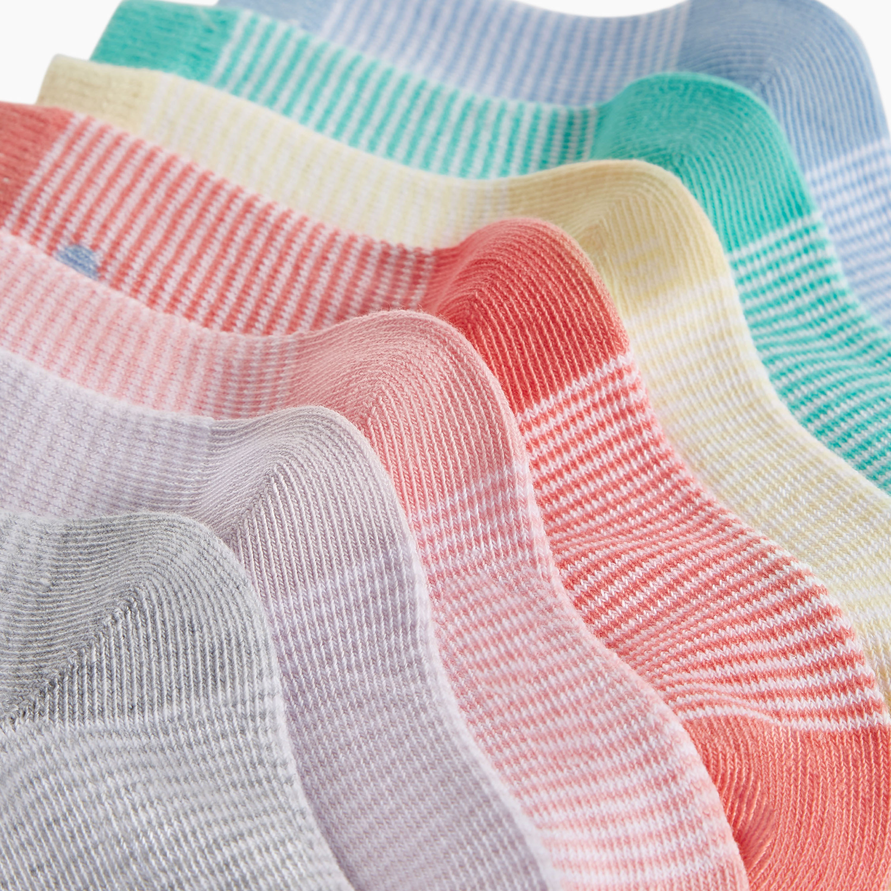 Juniors Printed Ankle Length Socks - Set of 7-baby-girls-accessories-socks-image-3