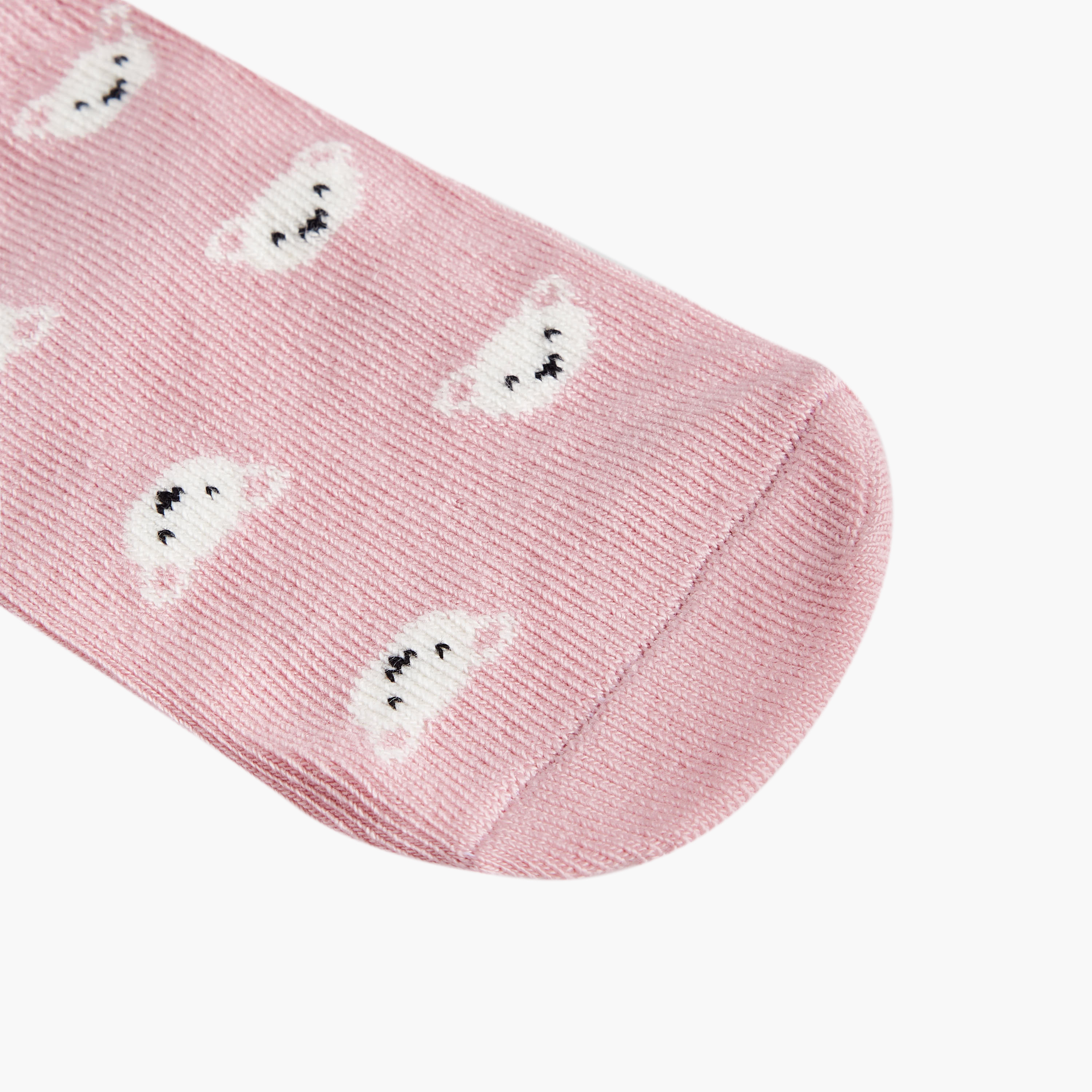 Pack of 5 Juniors Baby Girls Socks Bear Print-baby-girls-accessories-socks-image-3