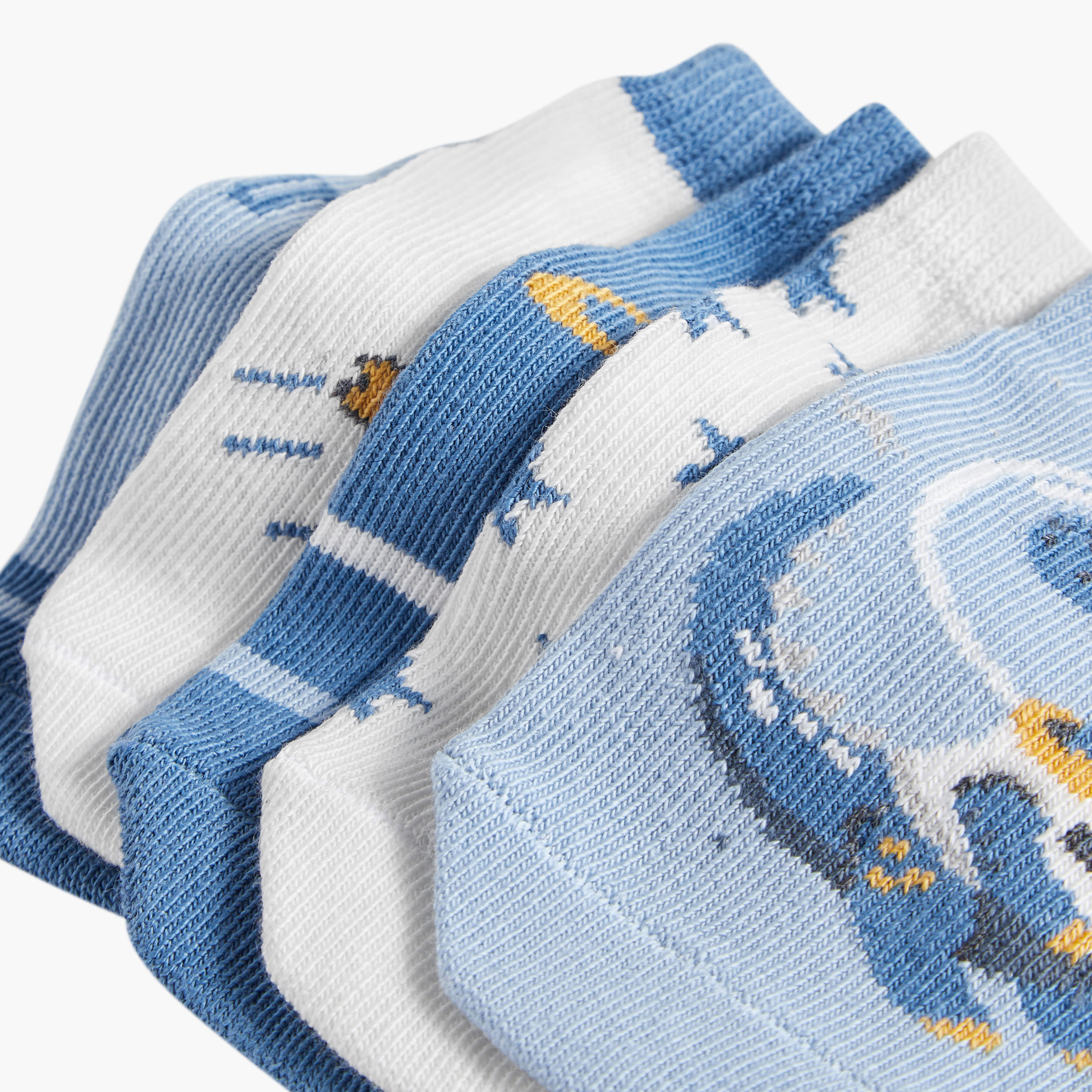 Pack of 5 Juniors Baby Boys Socks Space Print-baby-boys-accessories-socks-image-4