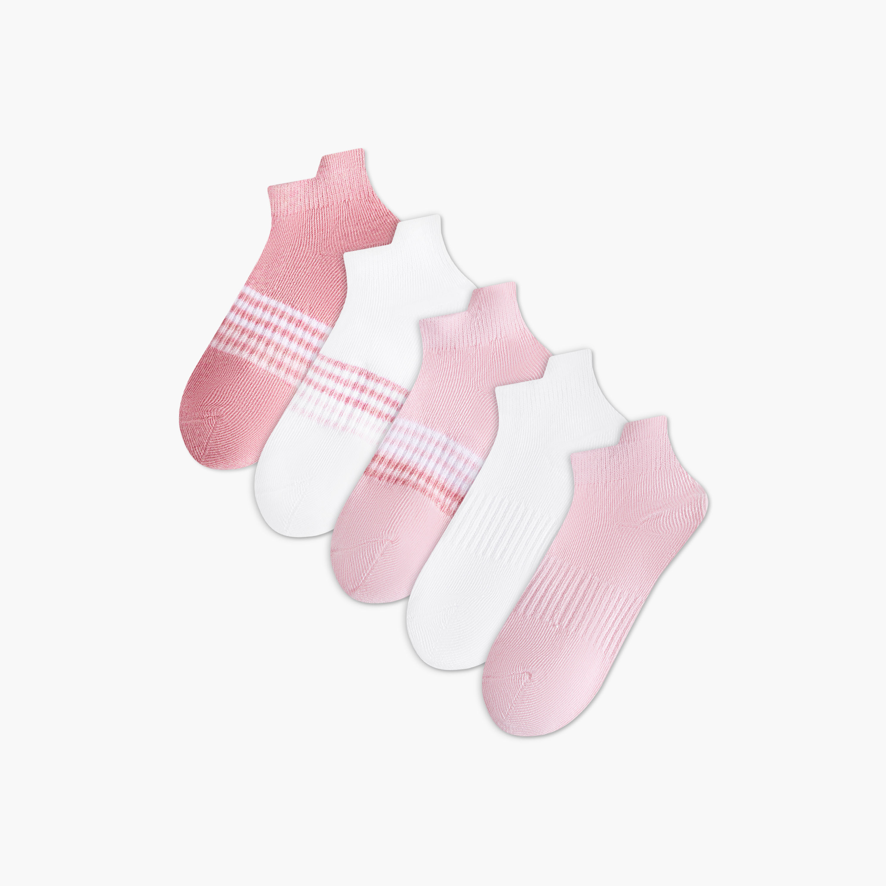 Pack of 5 Juniors Baby Girls Socks Textured-baby-girls-accessories-socks-image-1